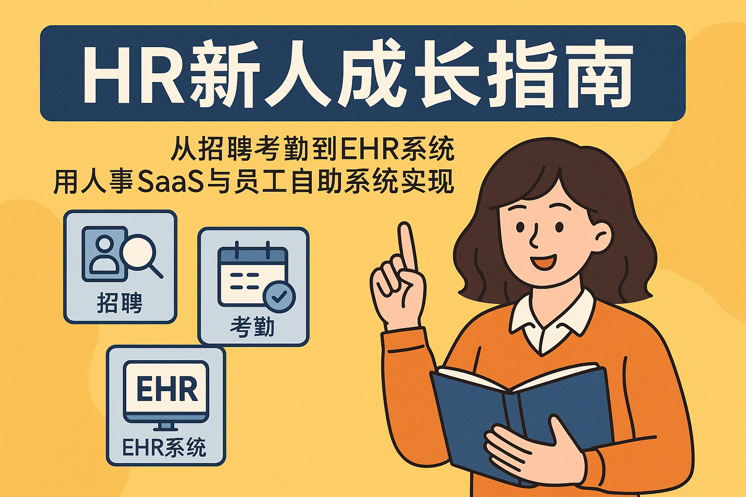 HR新人成长指南：从招聘考勤到EHR系统，用人事SaaS与员工自助系统实现高效进阶