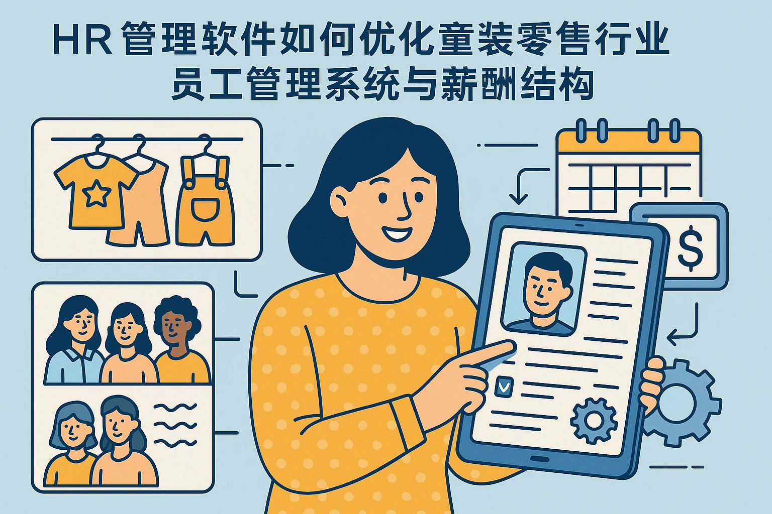 HR管理软件如何优化童装零售行业员工管理系统与薪酬结构