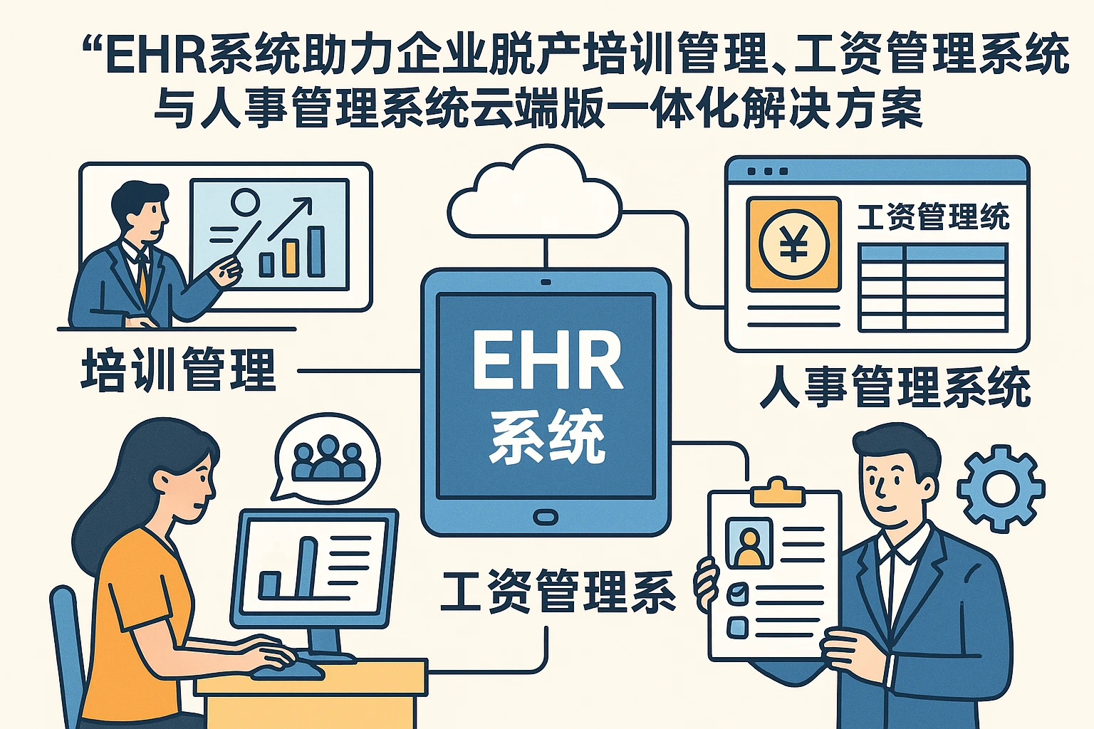 ehr系统助力企业脱产培训管理,工资管理系统与人事管理系统云端版一体化解决方案