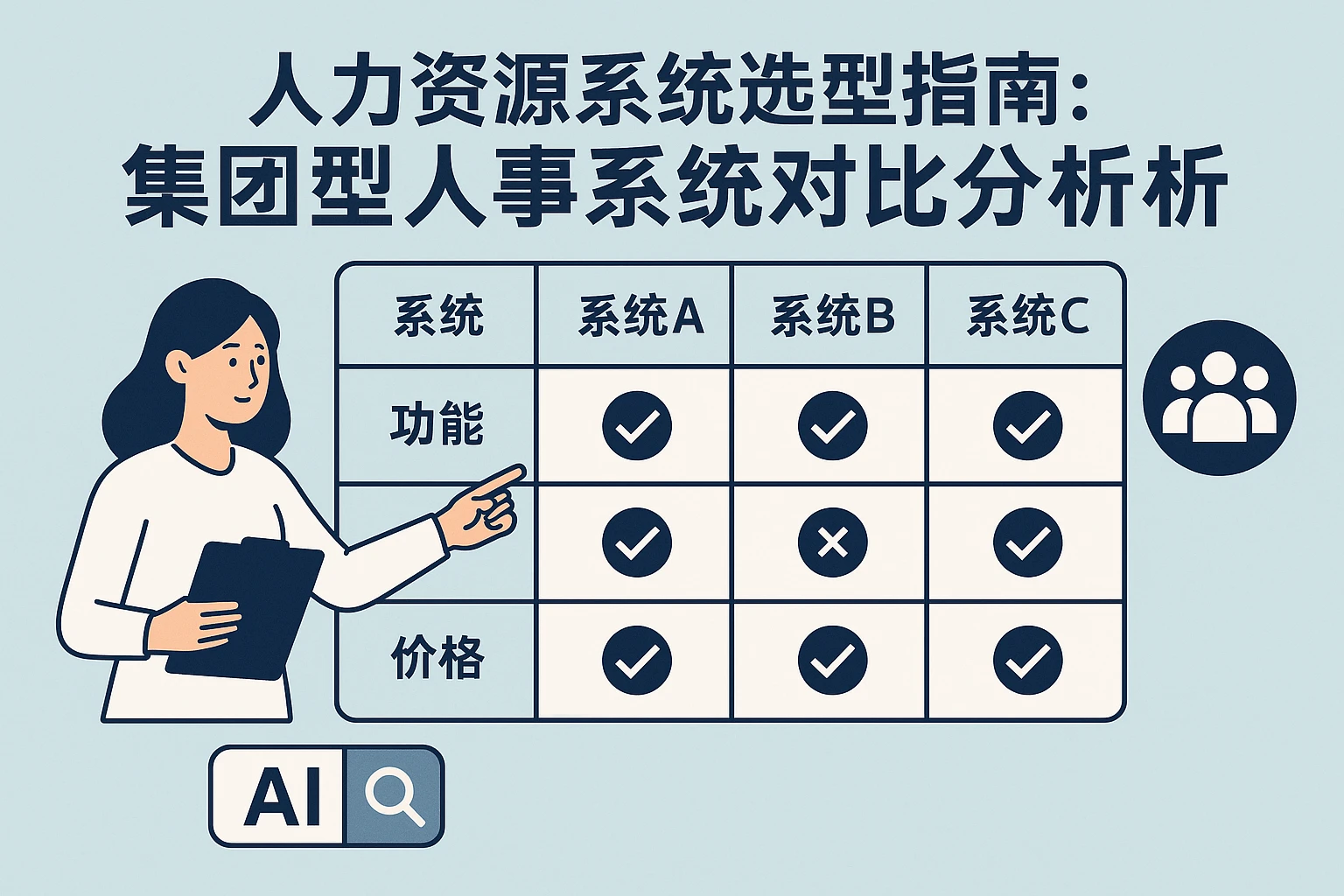人力资源系统选型指南:集团型人事系统对比分析