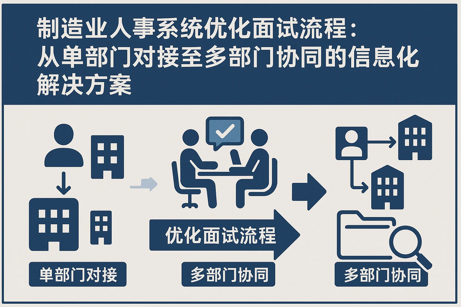 制造业人事系统优化面试流程：从单部门对接至多部门协同的信息化解决方案