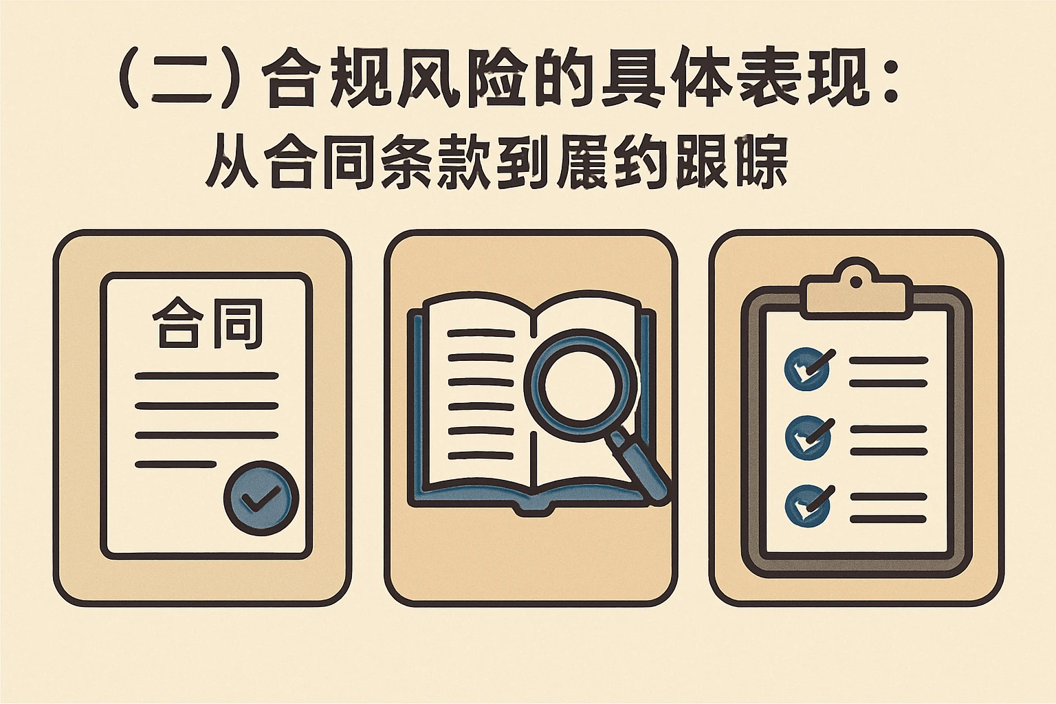 （二）合规风险的具体表现：从合同条款到履约跟踪