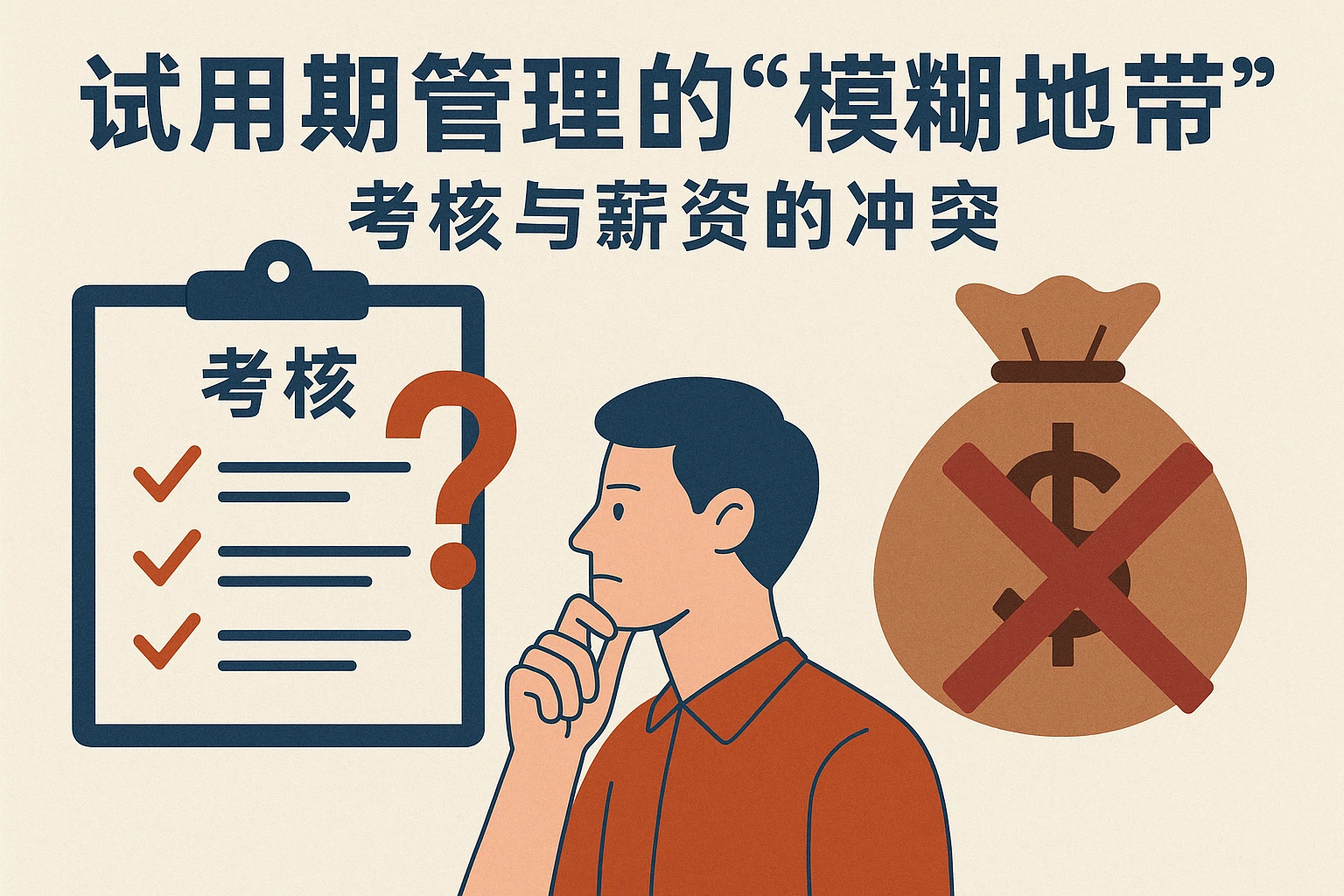 2. 试用期管理的“模糊地带”：考核与薪资的冲突