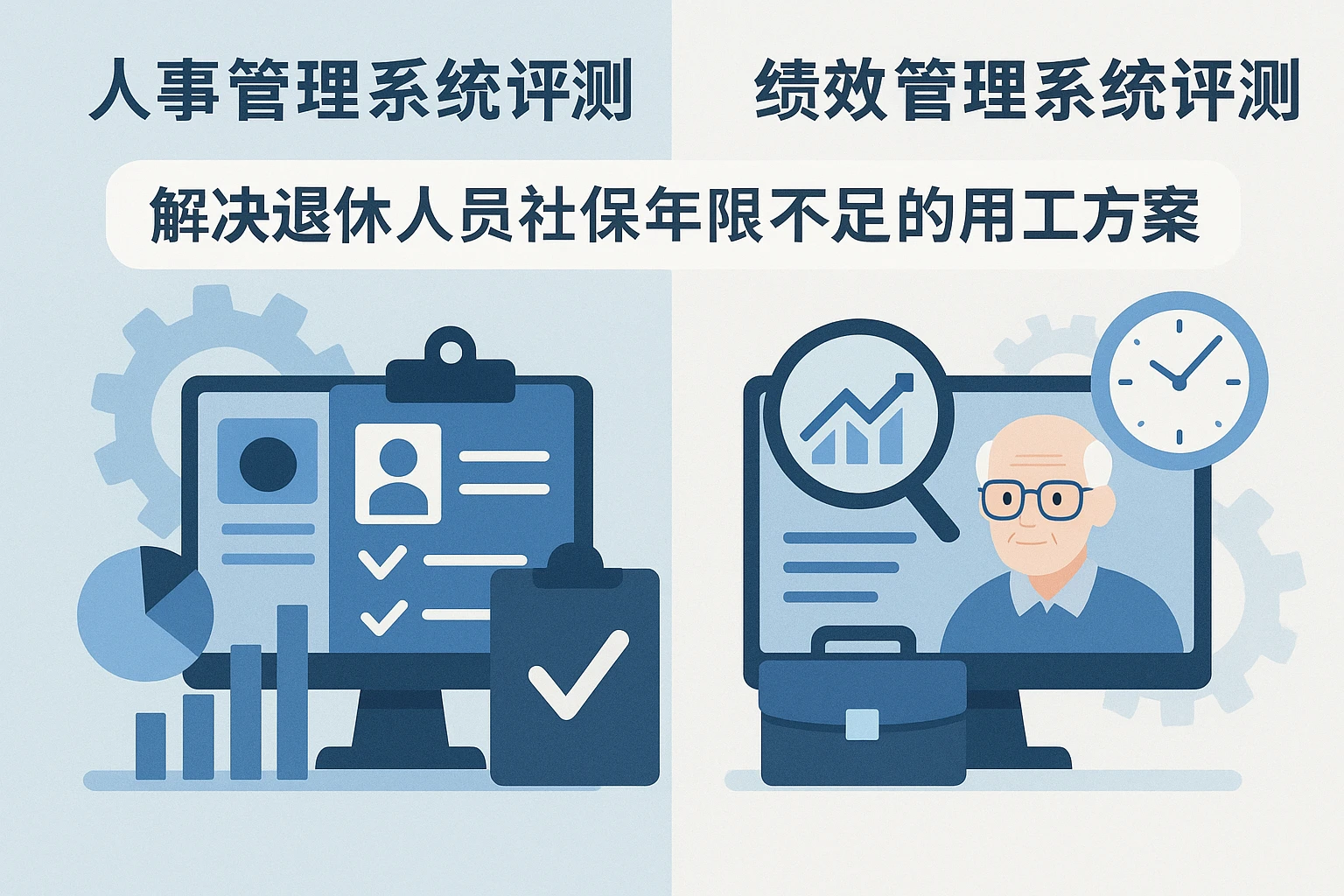 人事管理系统与绩效管理系统评测：解决退休人员社保年限不足的用工方案
