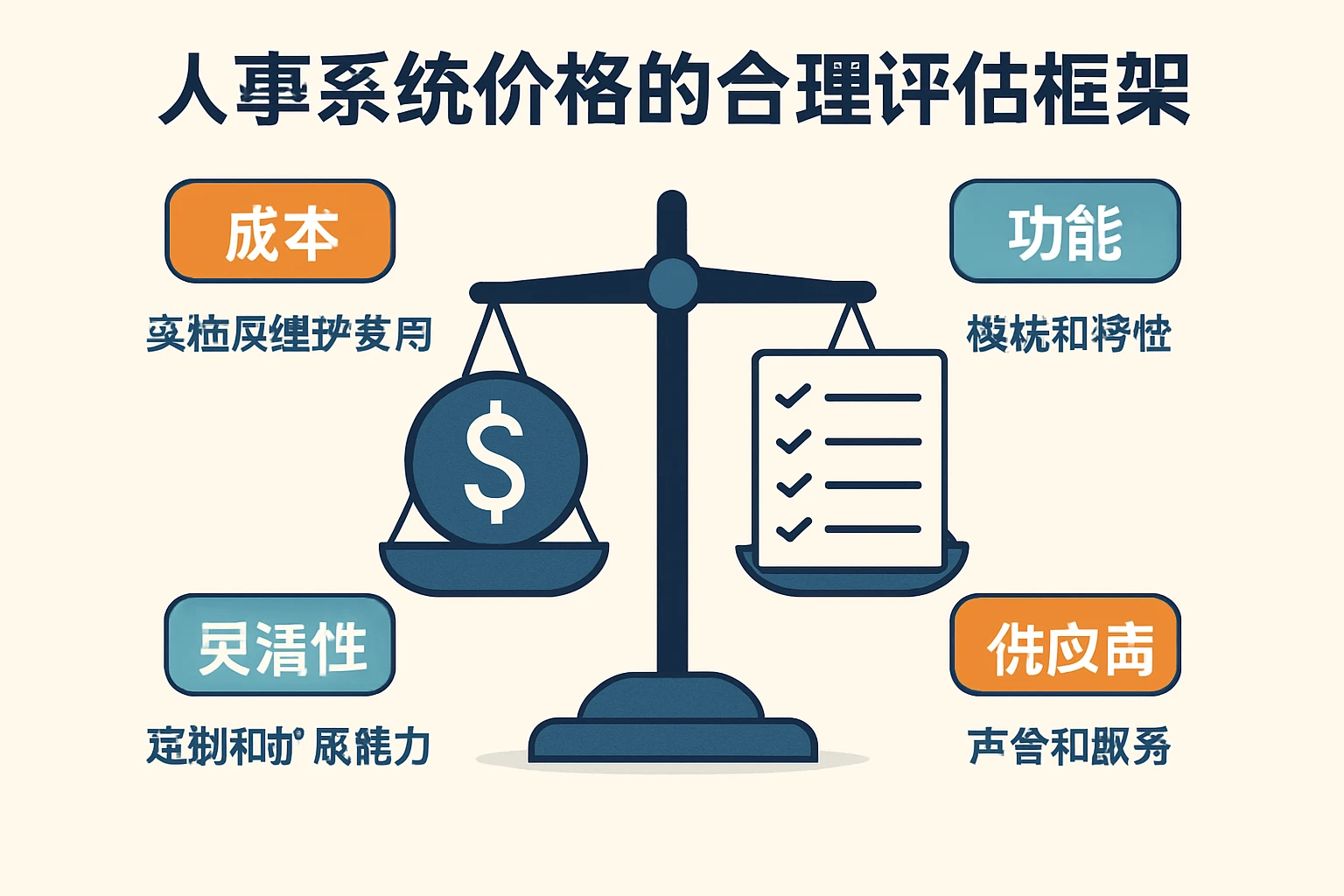 人事系统价格的合理评估框架
