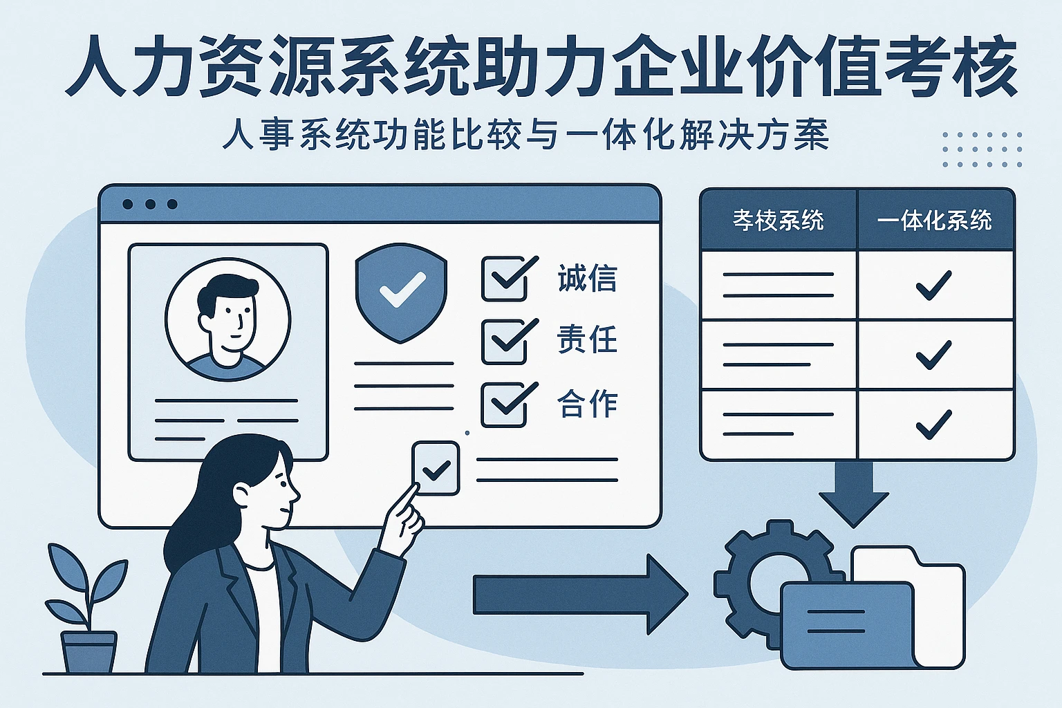 人力资源系统助力企业价值观考核:人事系统功能比较与一体化解决方案