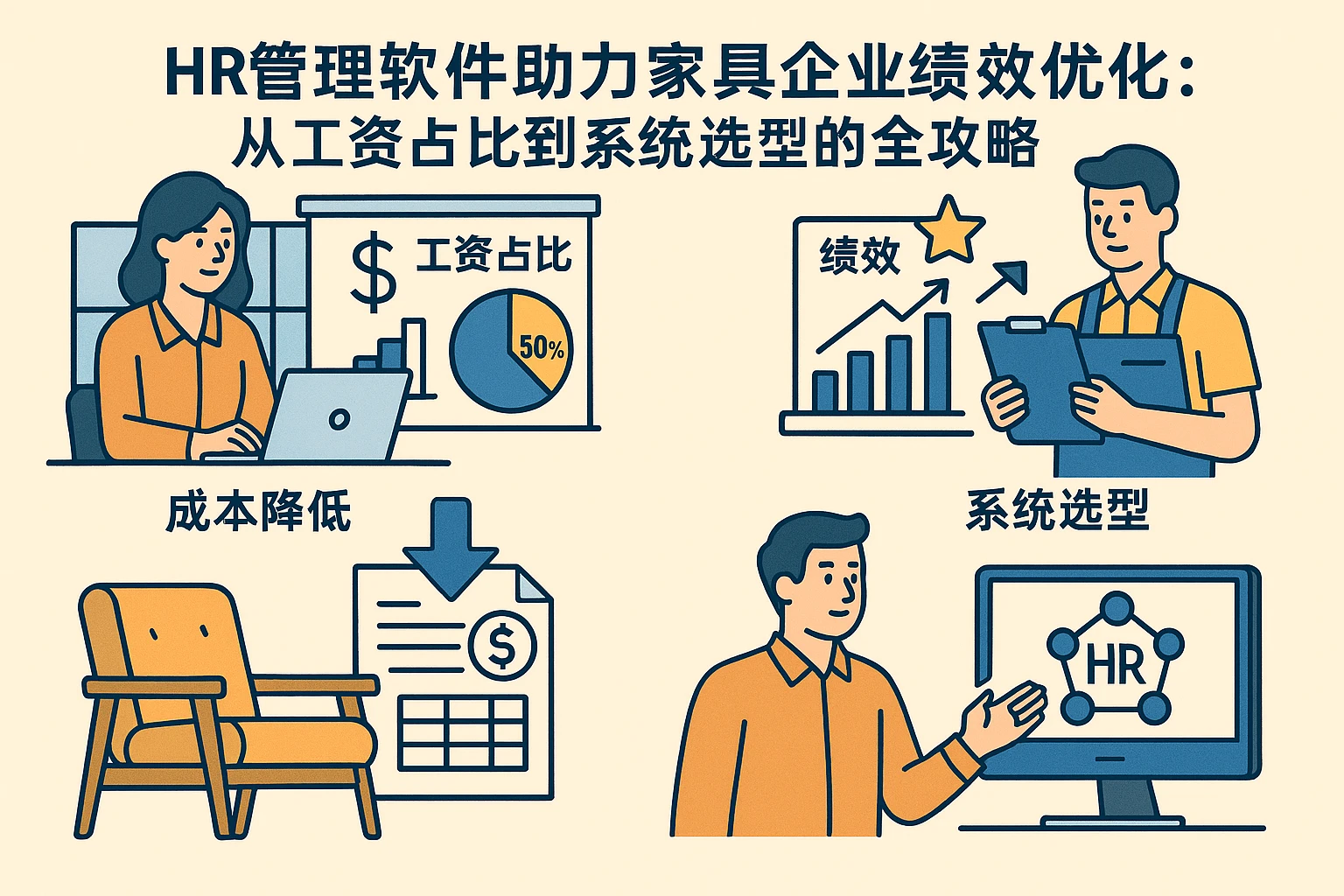 HR管理软件助力家具企业绩效优化：从工资占比到系统选型的全攻略
