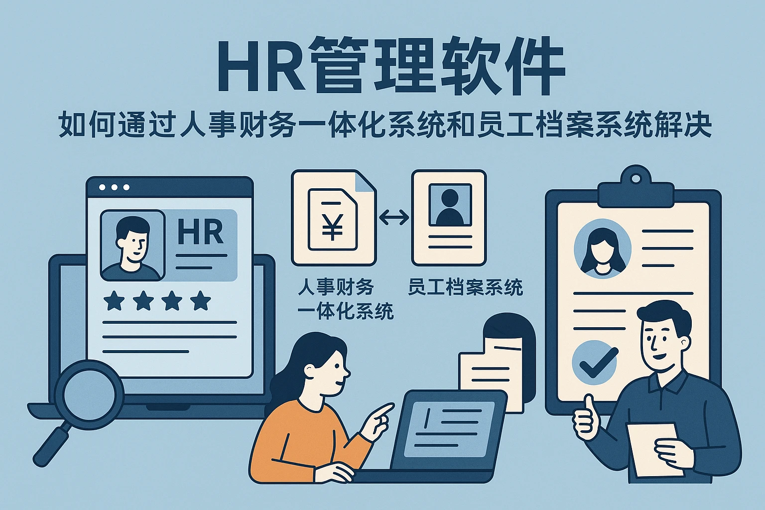 HR管理软件如何通过人事财务一体化系统和员工档案系统解决招聘难题