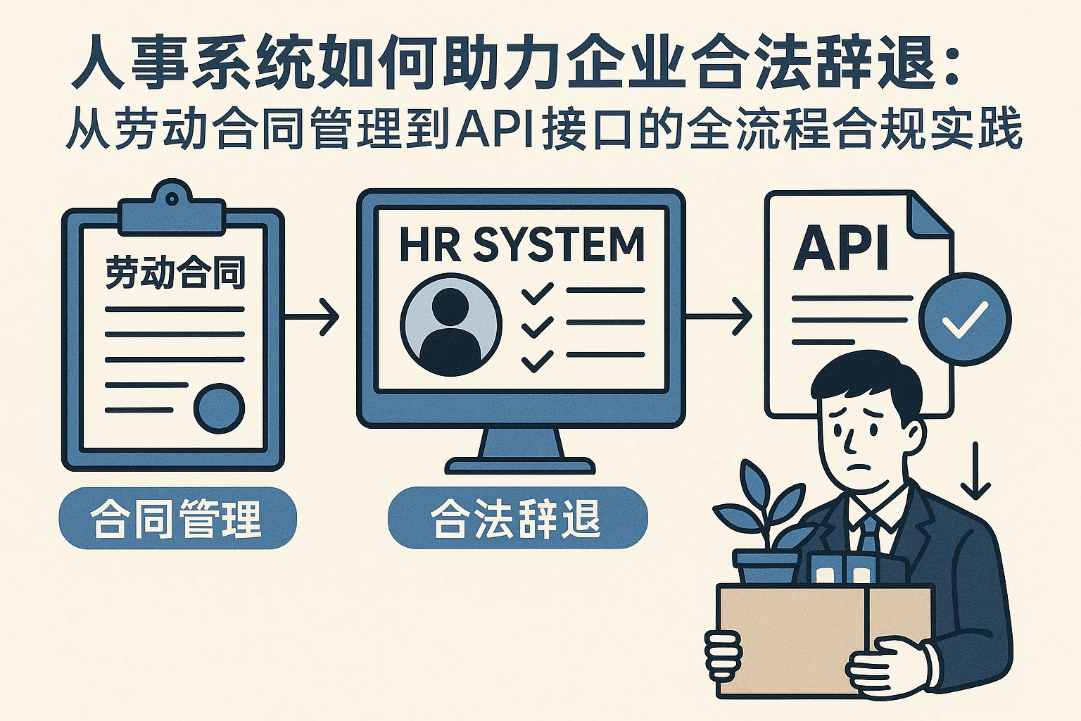 人事系统如何助力企业合法辞退：从劳动合同管理到API接口的全流程合规实践