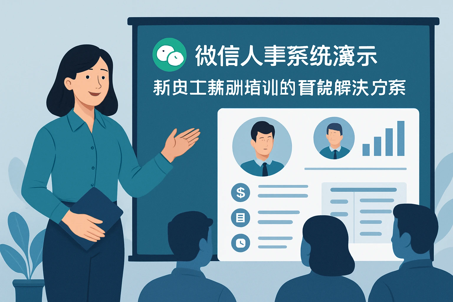 微信人事系统演示：新员工薪酬培训的智能解决方案