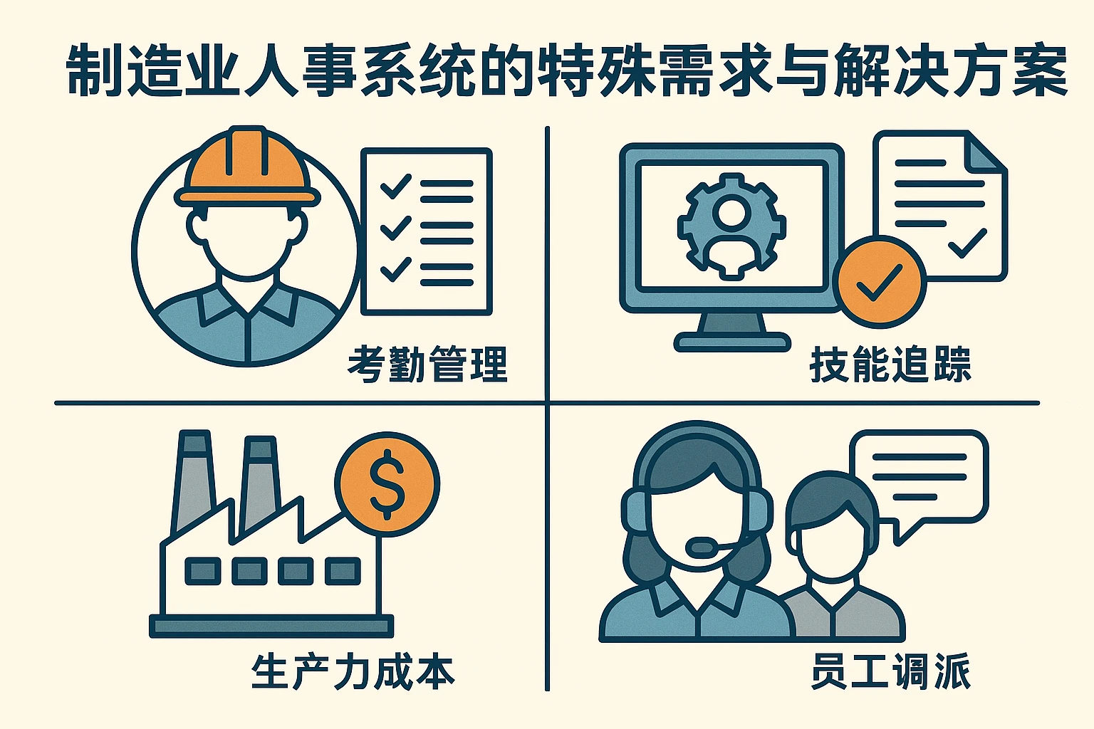 制造业人事系统的特殊需求与解决方案