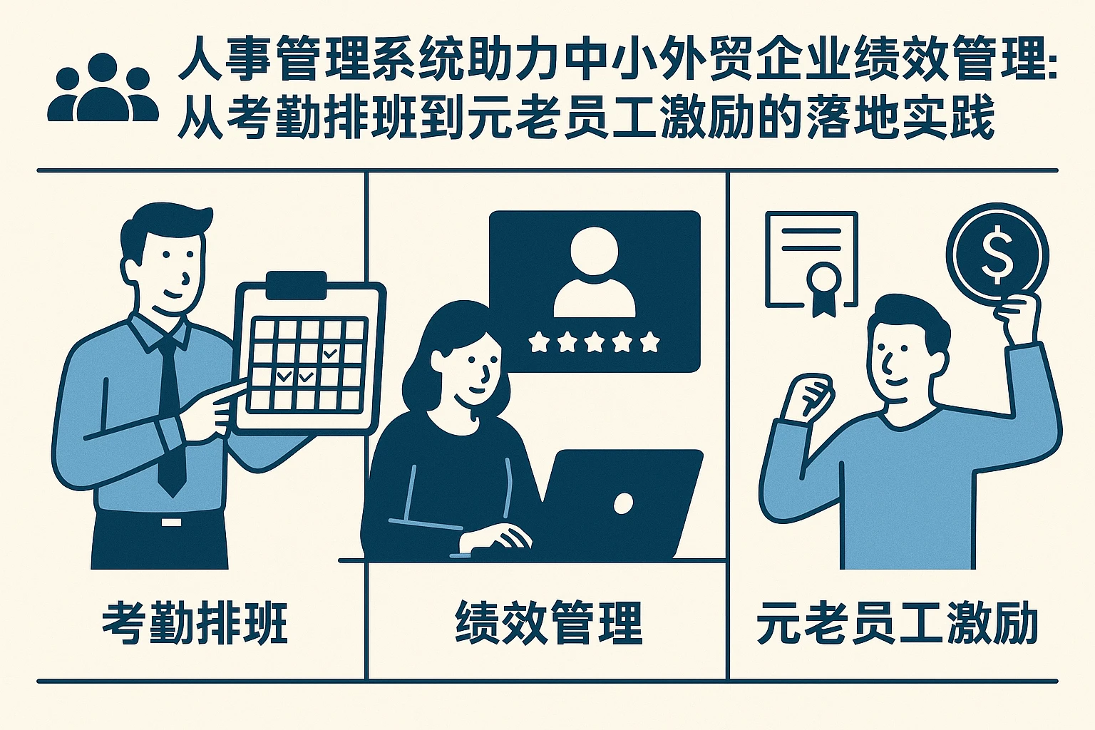 人事管理系统助力中小外贸企业绩效管理:从考勤排班到元老员工激励的落地实践