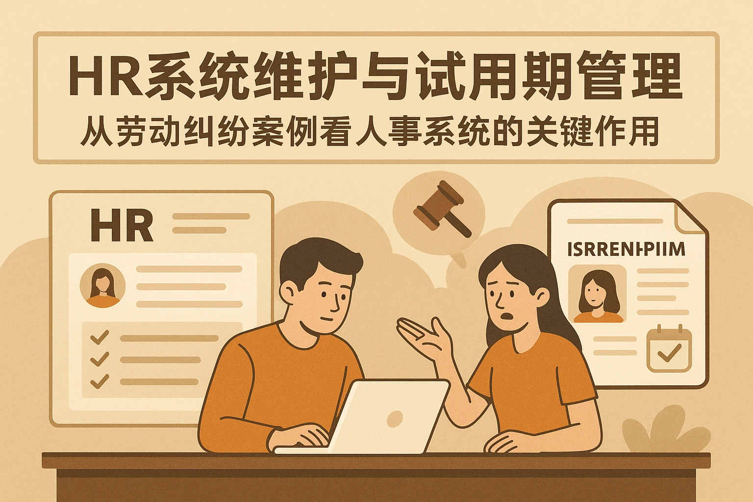 HR系统维护与试用期管理：从劳动纠纷案例看人事系统的关键作用