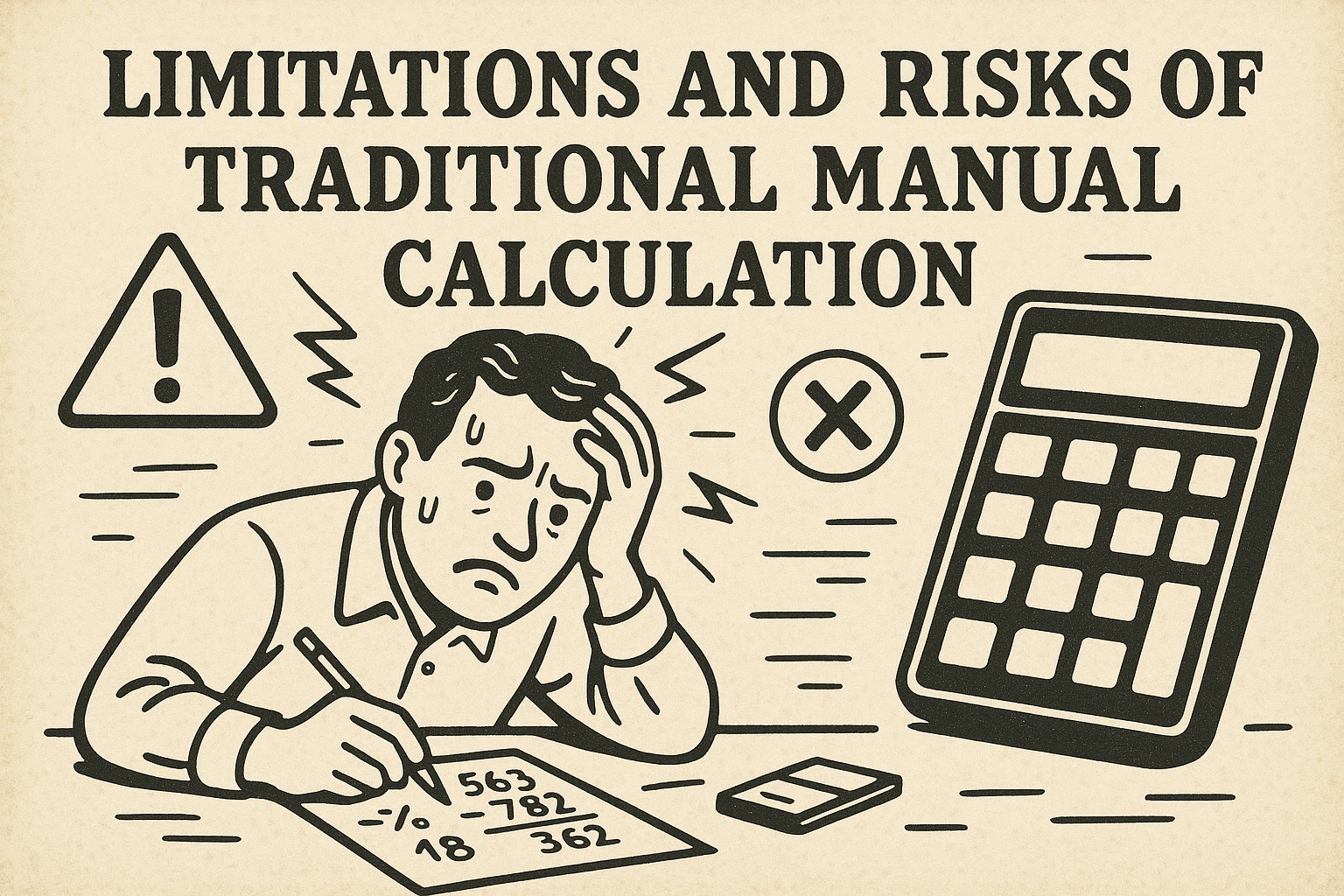 传统人工计算方式的局限性与风险