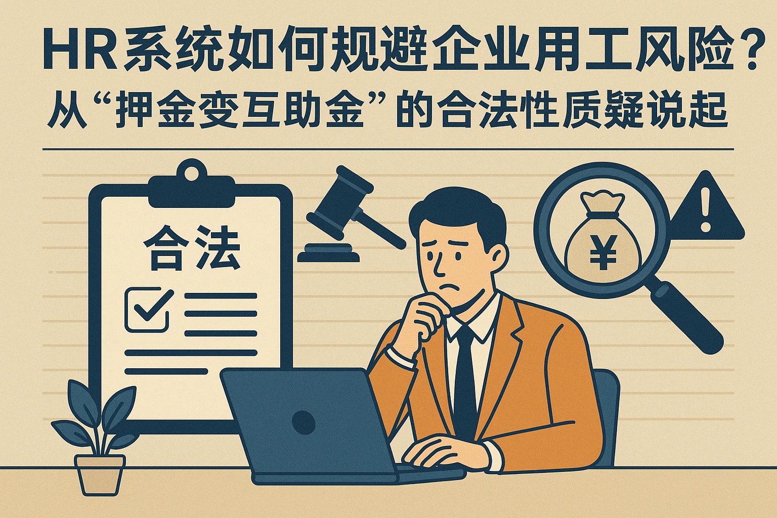 HR系统如何规避企业用工风险？从“押金变互助金”的合法性质疑说起