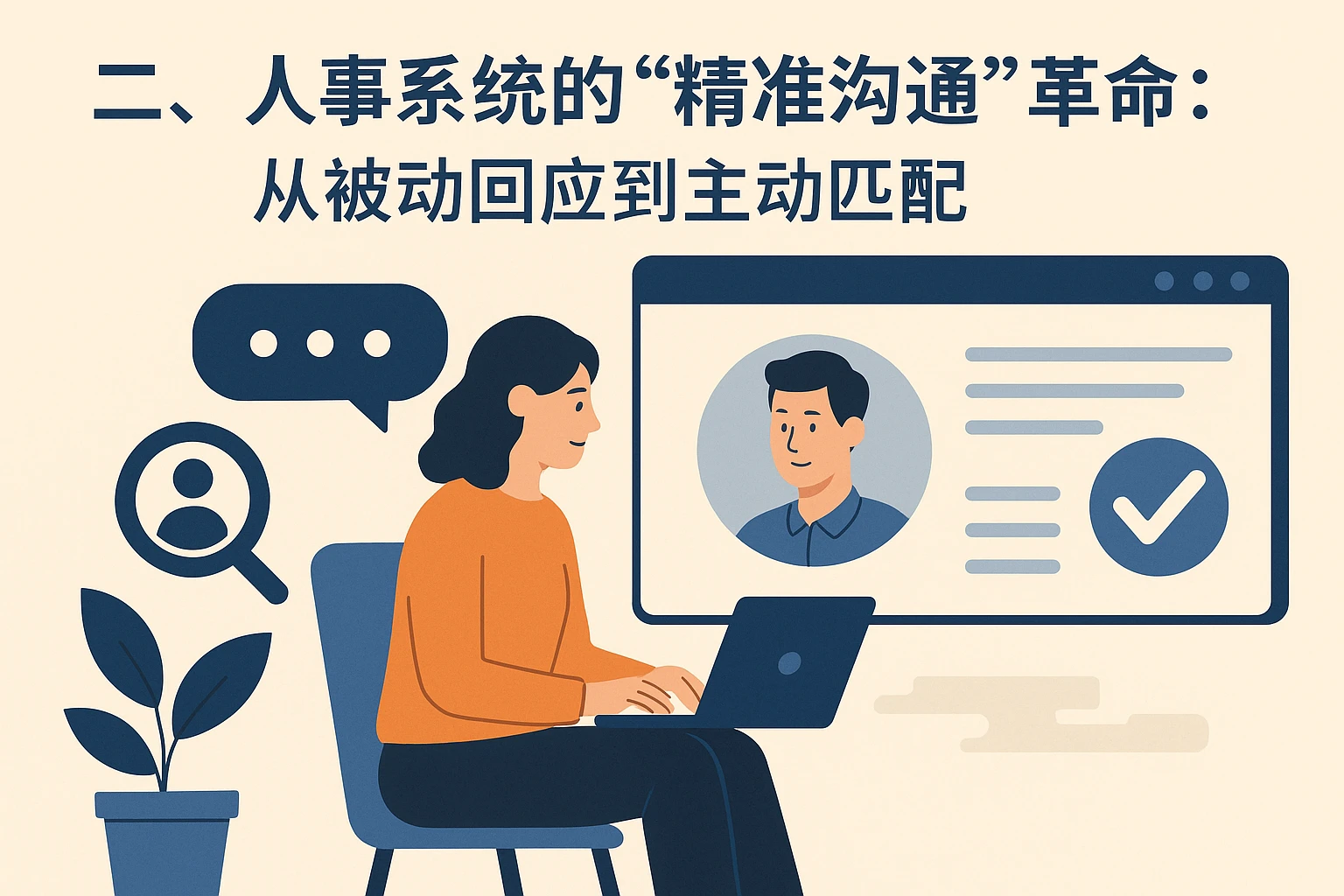 二、人事系统的“精准沟通”革命:从被动回应到主动匹配