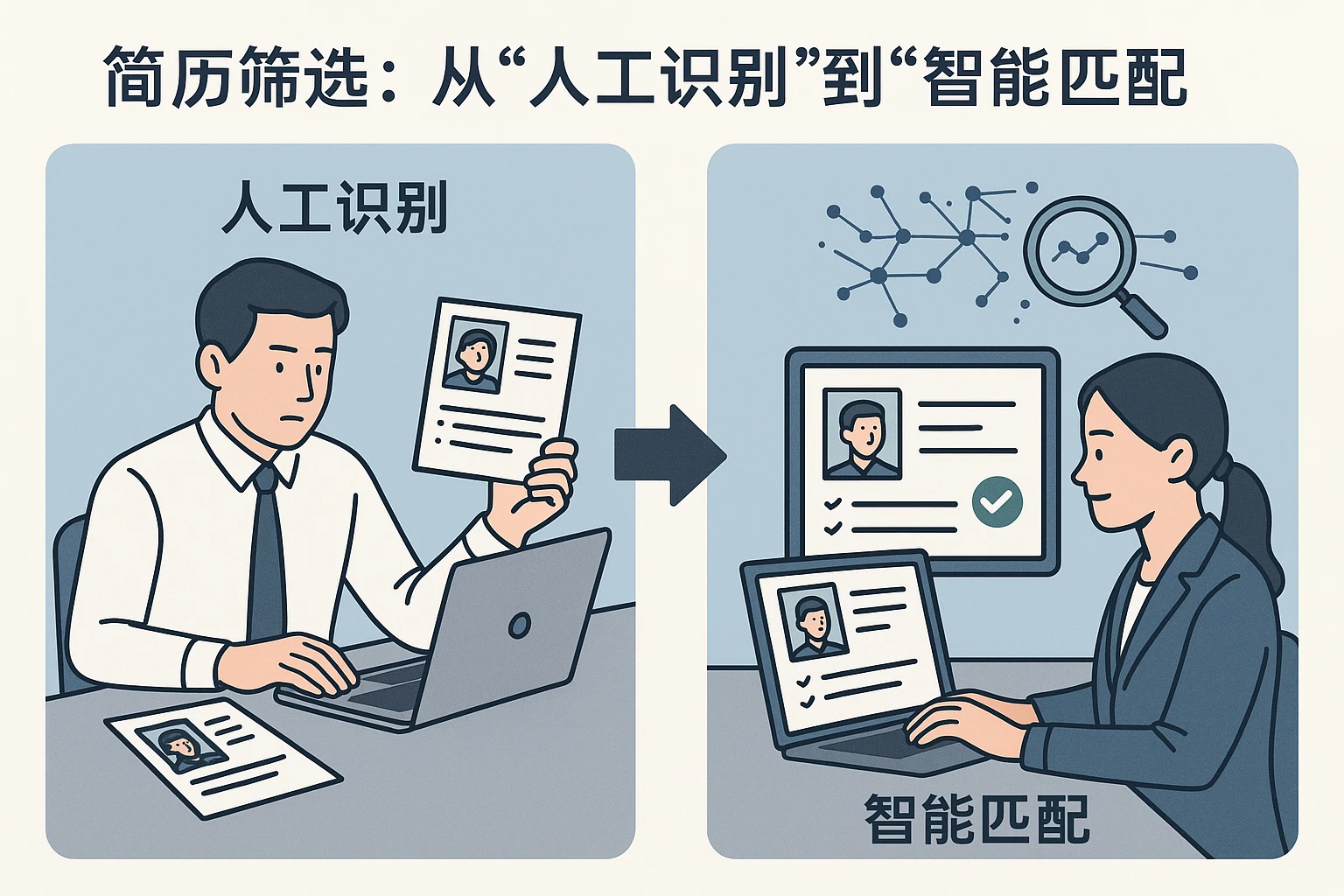 2. 简历筛选：从“人工识别”到“智能匹配”