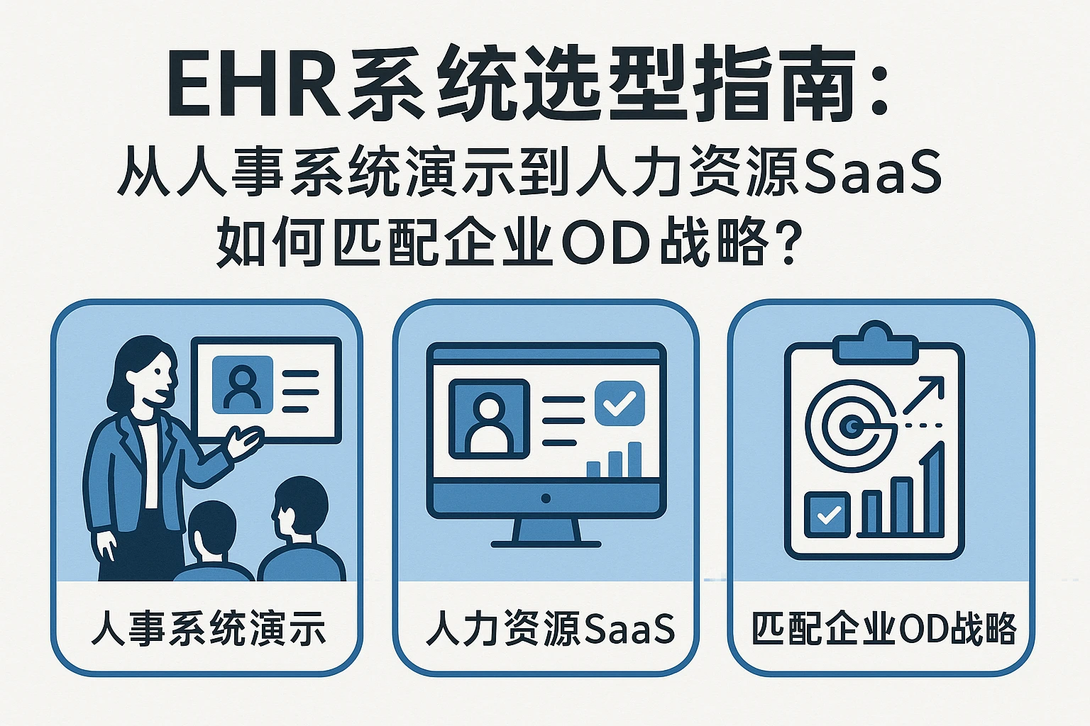 EHR系统选型指南：从人事系统演示到人力资源SaaS，如何匹配企业OD战略？