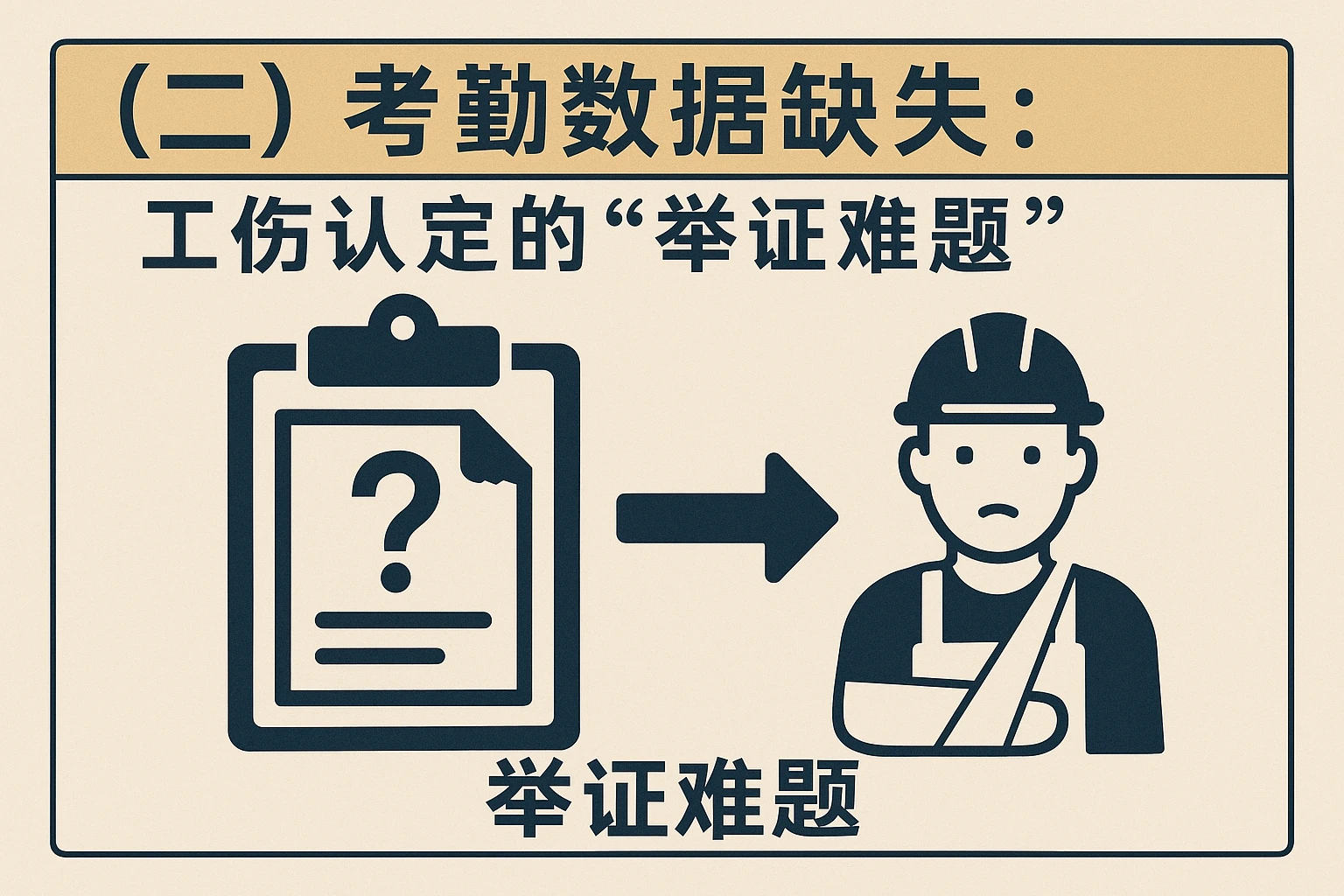 （二）考勤数据缺失：工伤认定的“举证难题”