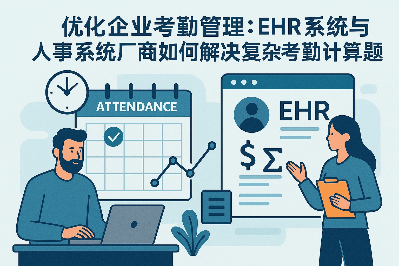 优化企业考勤管理：EHR系统与人事系统厂商如何解决复杂考勤计算难题