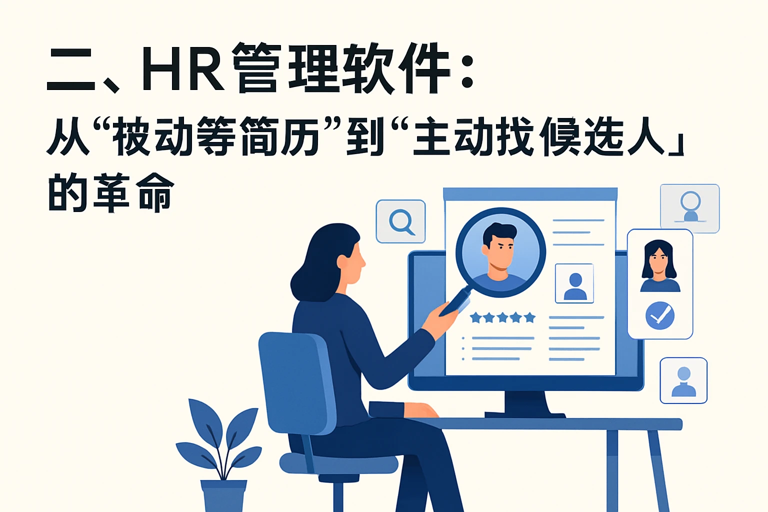 二、HR管理软件:从“被动等简历”到“主动找候选人”的革命