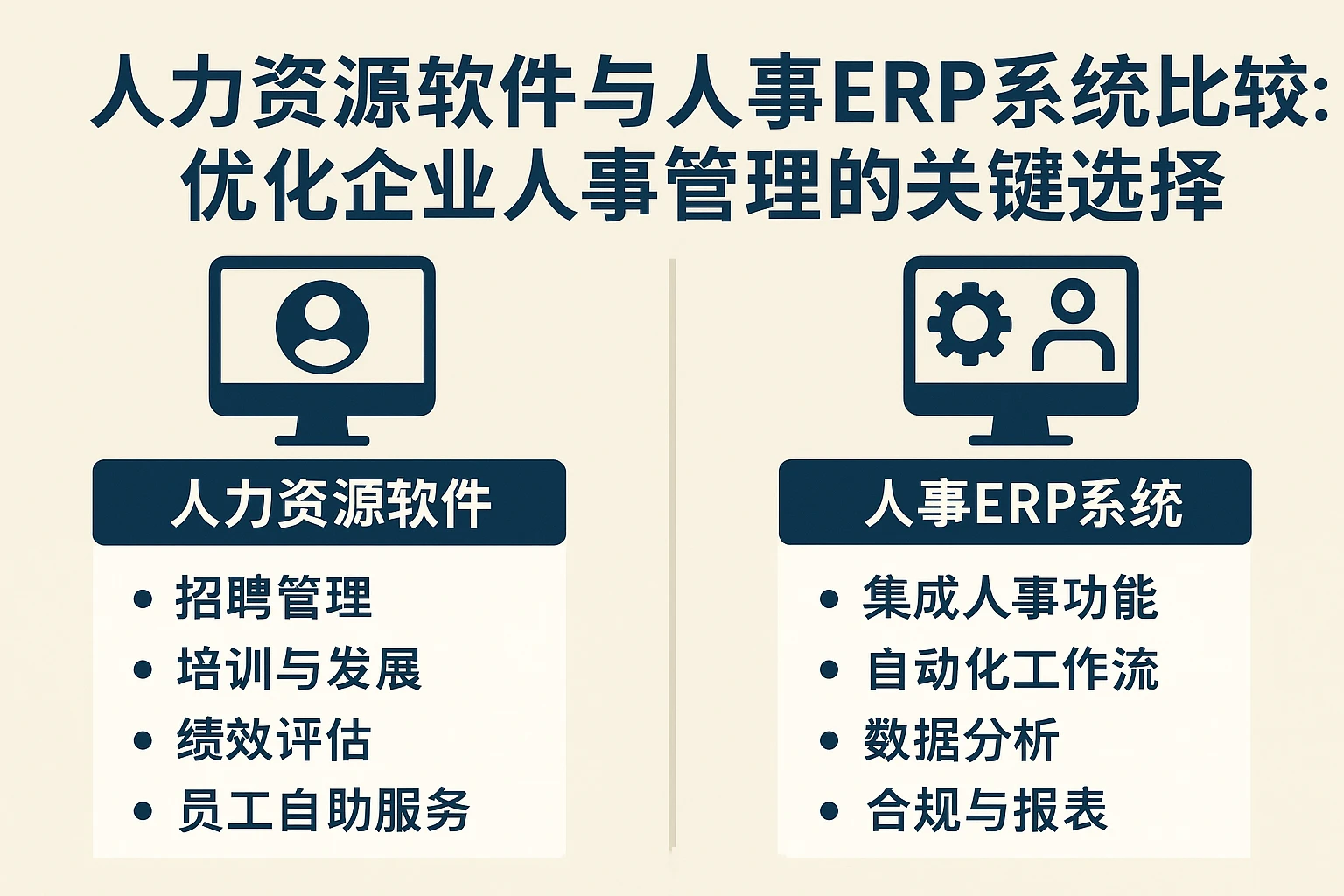 人力资源软件与人事ERP系统功能比较：优化企业人事管理的关键选择