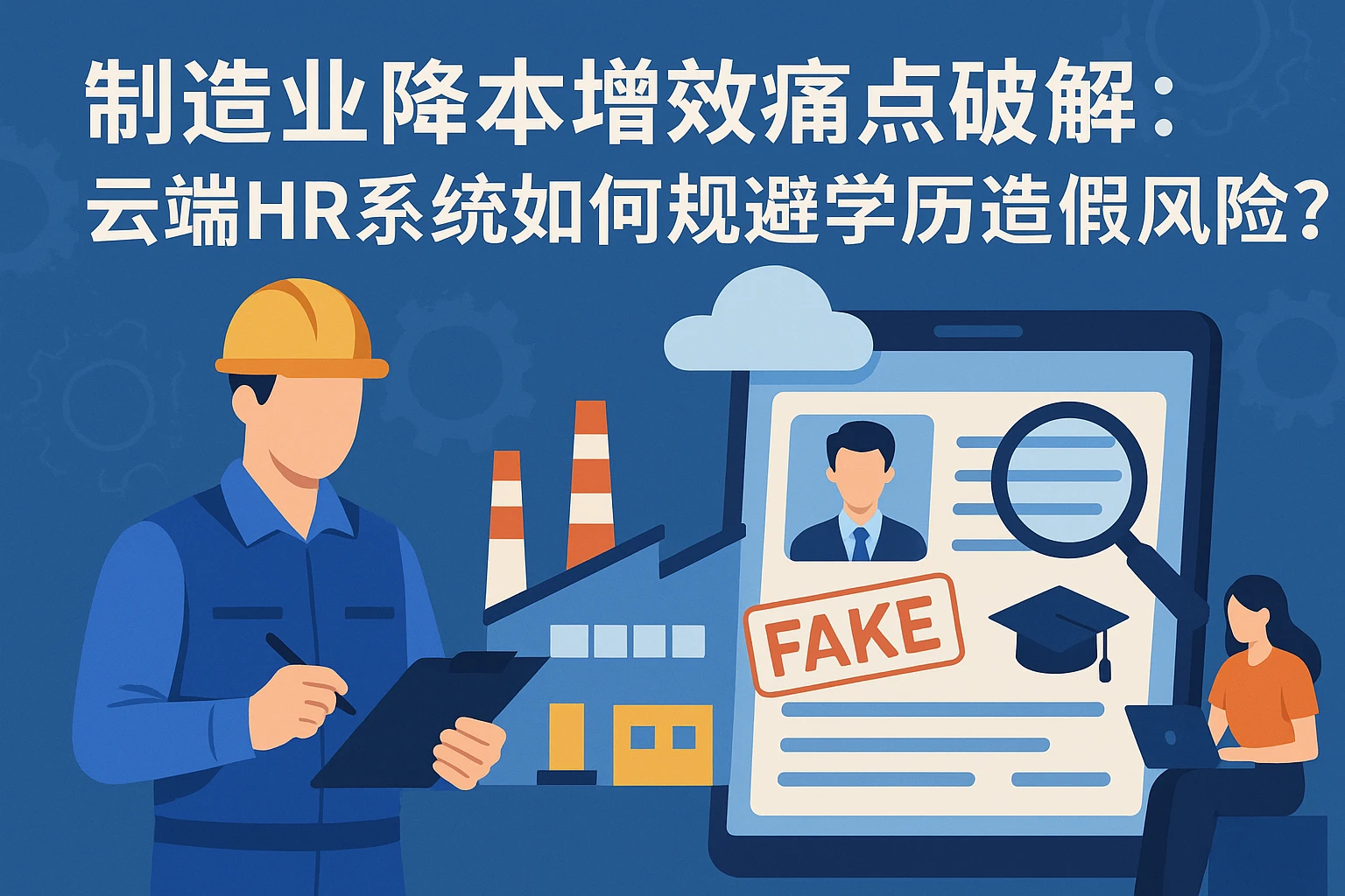 制造业降本增效痛点破解：云端HR系统如何规避学历造假风险？