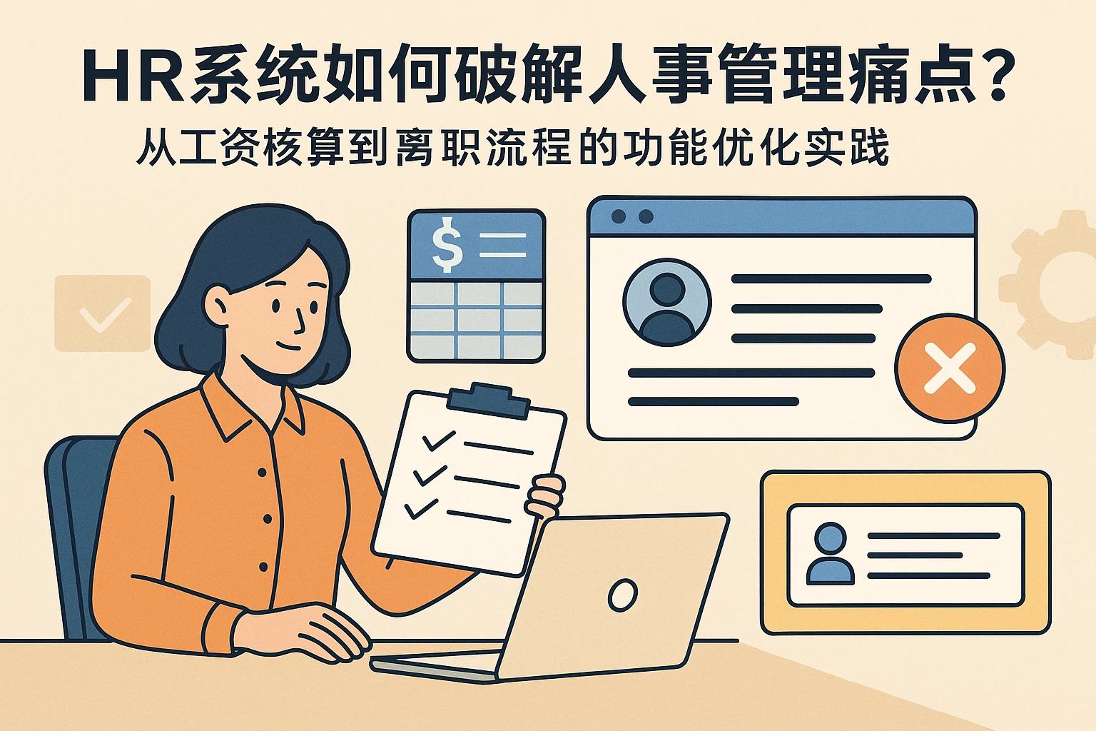 HR系统如何破解人事管理痛点?从工资核算到离职流程的功能优化实践