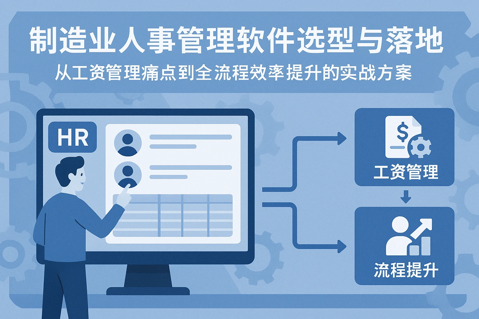 制造业人事管理软件选型与落地:从工资管理痛点到全流程效率提升的实战方案