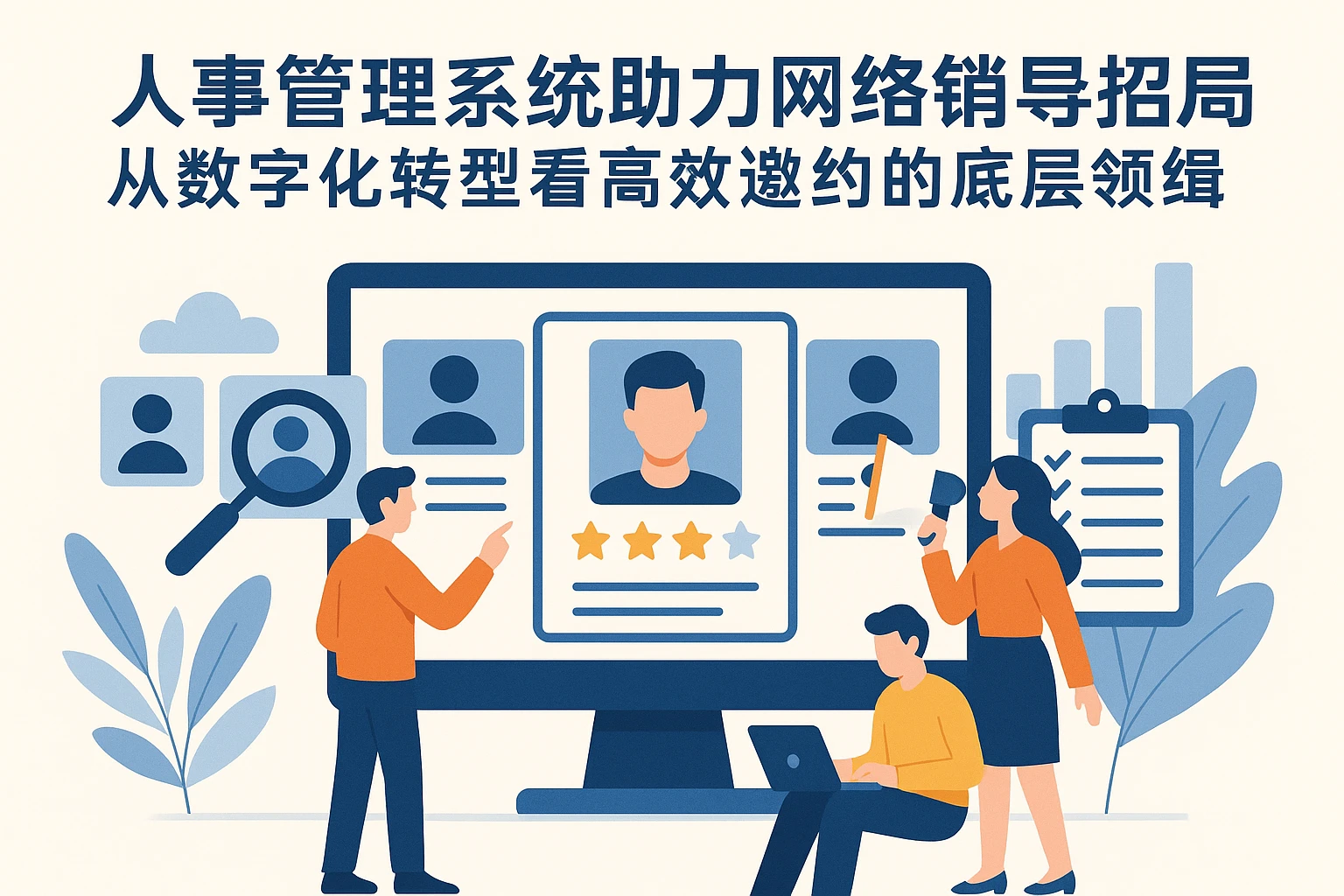 人事管理系统助力网络销售团队招聘破局：从数字化转型看高效邀约的底层逻辑