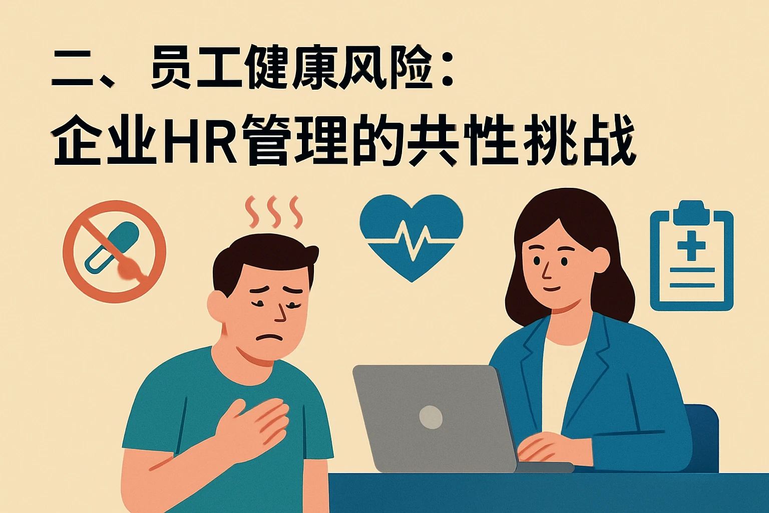 二、员工健康风险：企业HR管理的共性挑战