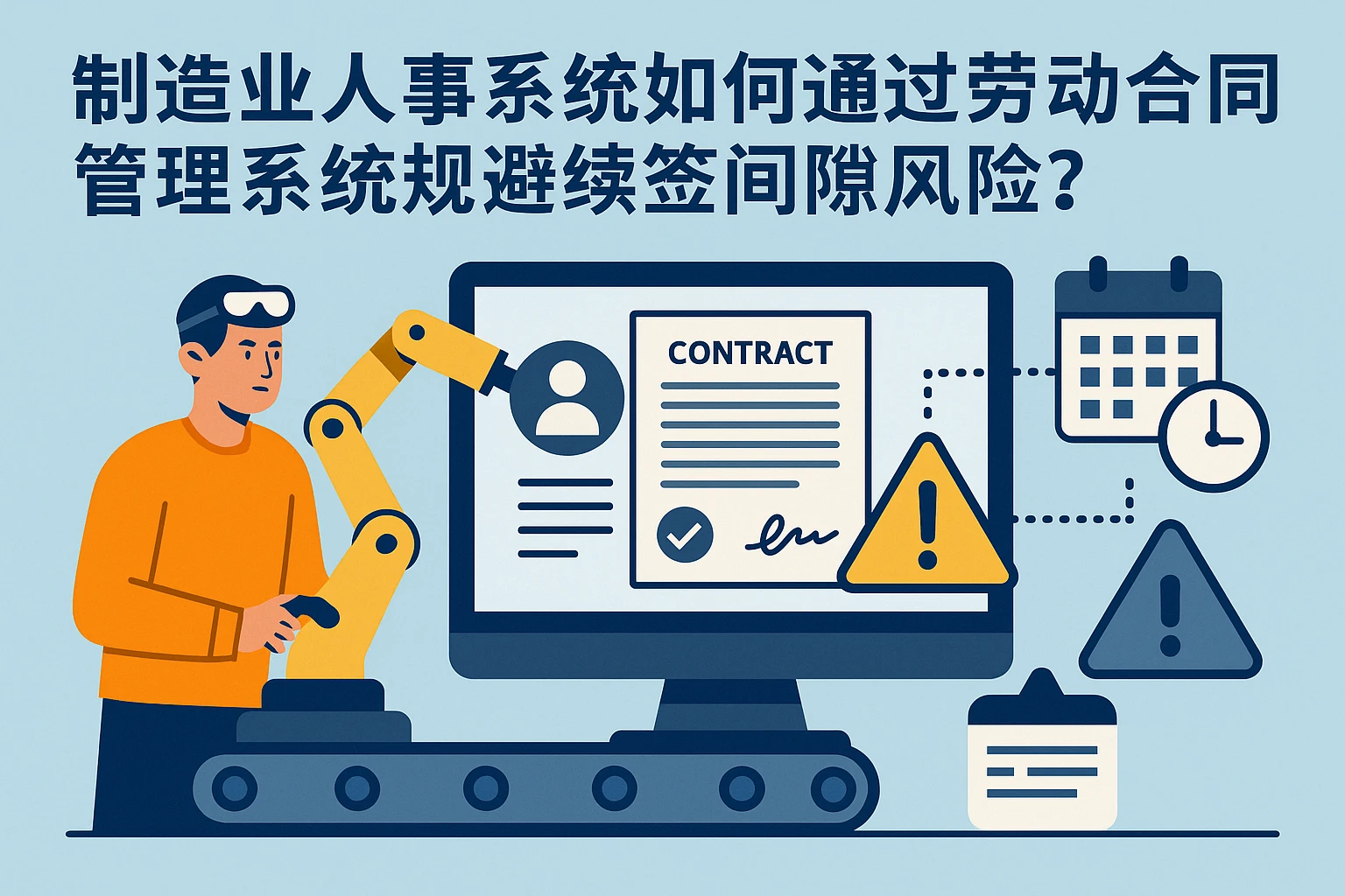 制造业人事系统如何通过劳动合同管理系统规避续签间隙风险?