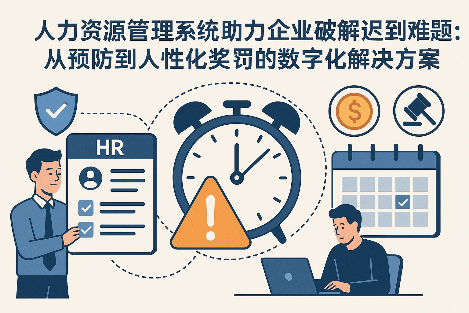 人力资源管理系统助力企业破解迟到难题：从预防到人性化奖罚的数字化解决方案