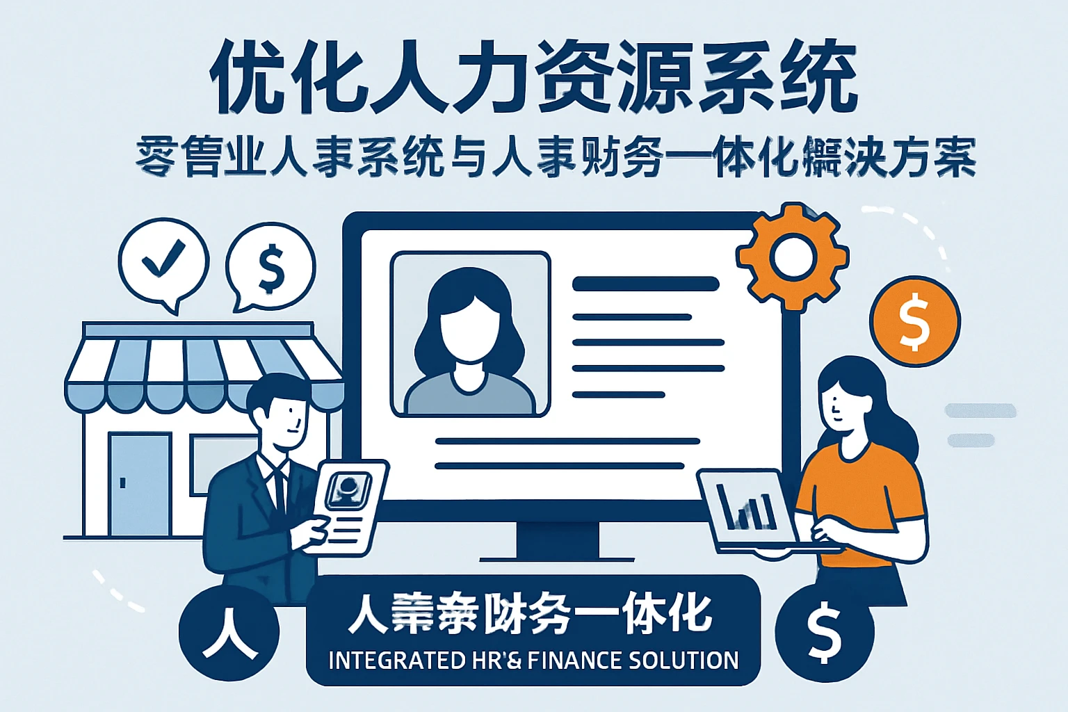 优化人力资源系统:零售业人事系统与人事财务一体化解决方案