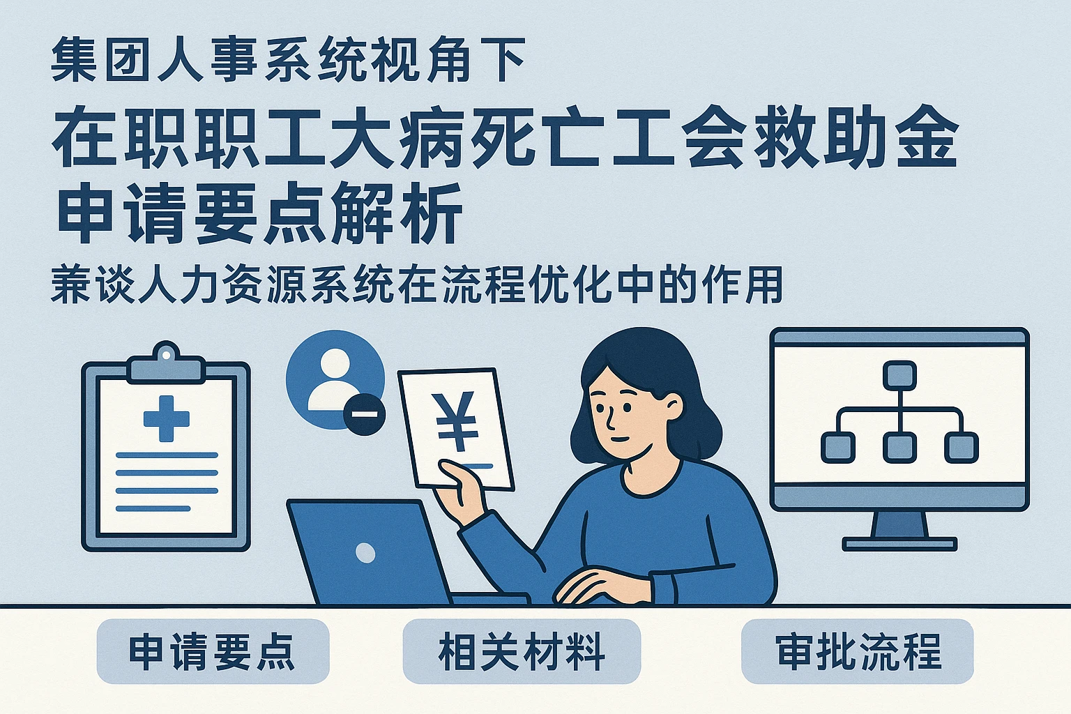 集团人事系统视角下:在职职工大病死亡工会救助金申请要点解析——兼谈人力资源系统在流程优化中的作用