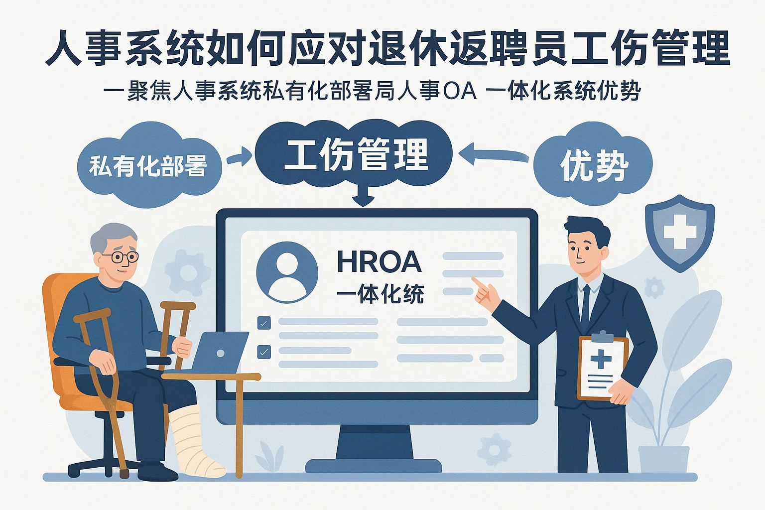 人事系统如何应对退休返聘员工工伤管理——聚焦人事系统私有化部署与人事OA一体化系统优势