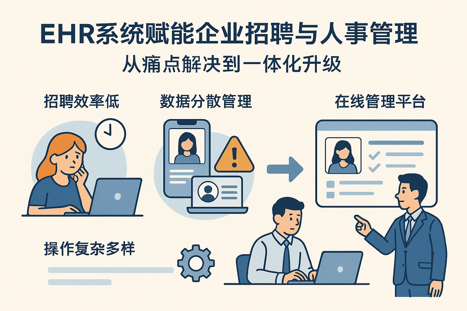 EHR系统赋能企业招聘与人事管理：从痛点解决到一体化升级