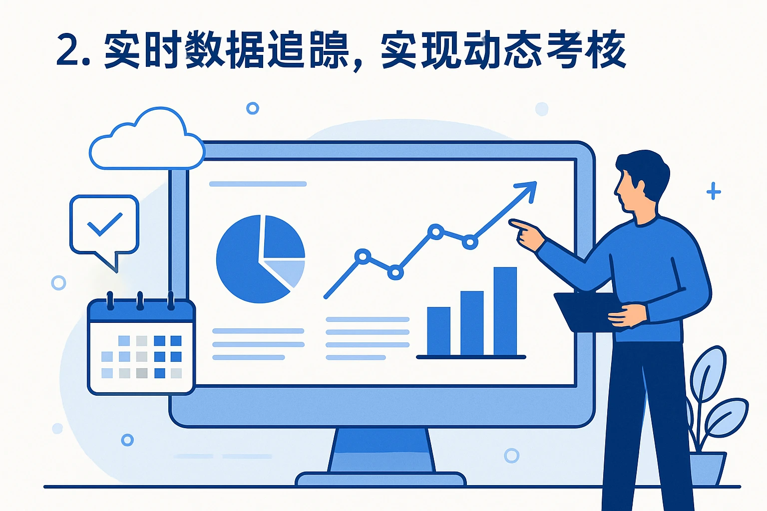 2. 实时数据追踪，实现动态考核