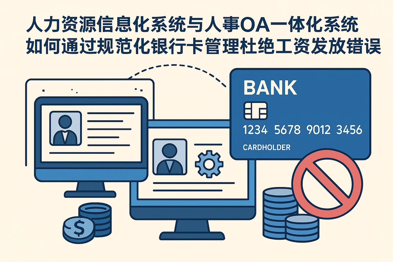 人力资源信息化系统与人事OA一体化系统如何通过规范化银行卡管理杜绝工资发放错误