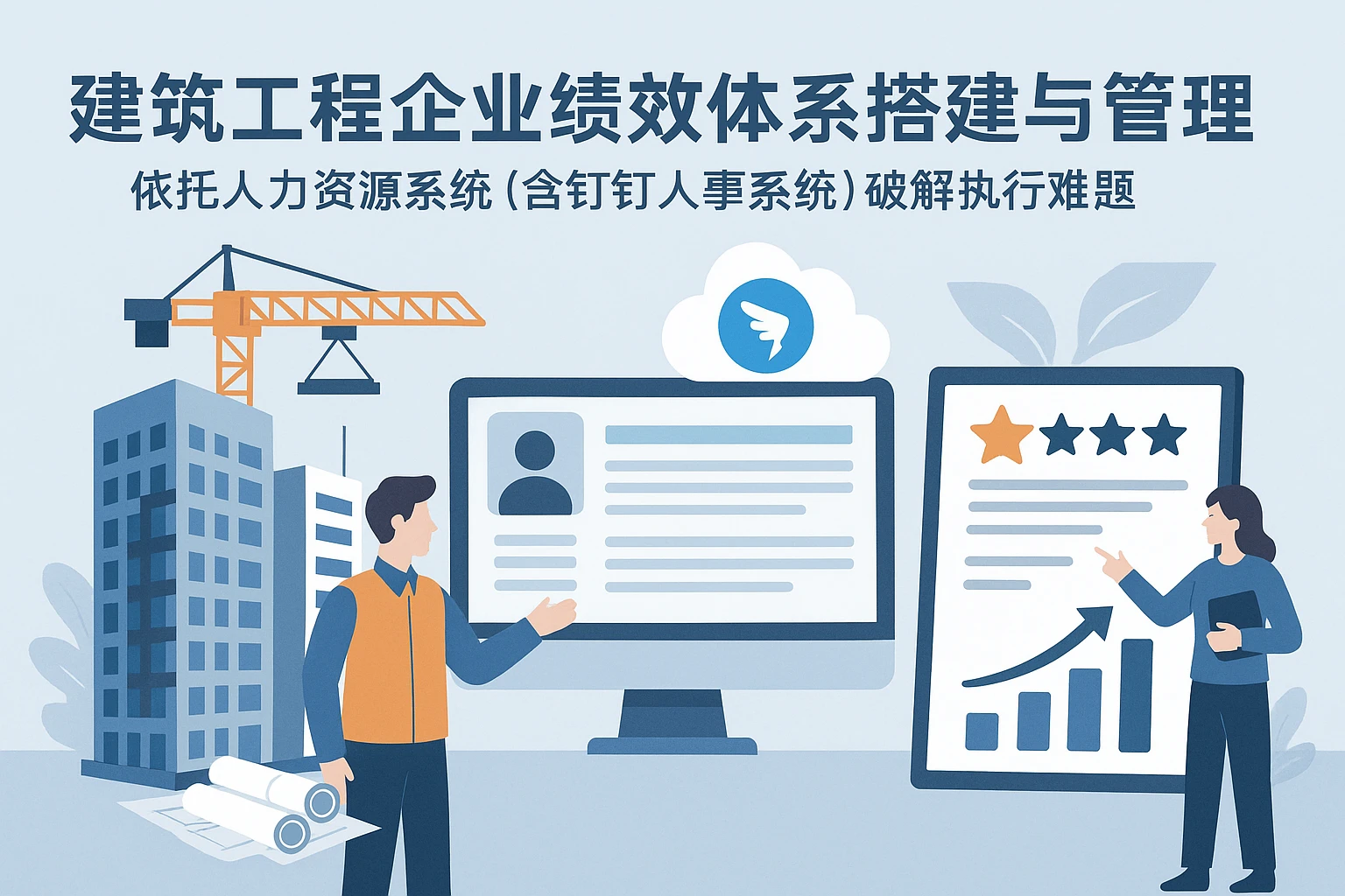 建筑工程企业绩效体系搭建与管理：依托人力资源系统（含钉钉人事系统）破解执行难题
