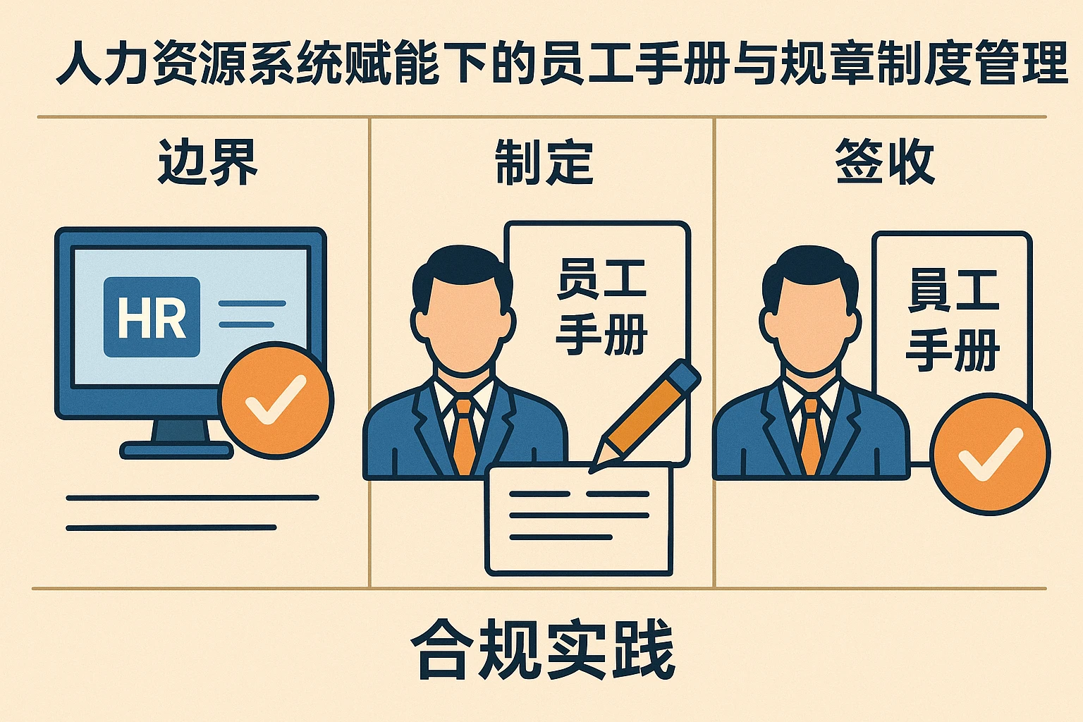人力资源系统赋能下的员工手册与规章制度管理:边界、制定及签收的合规实践