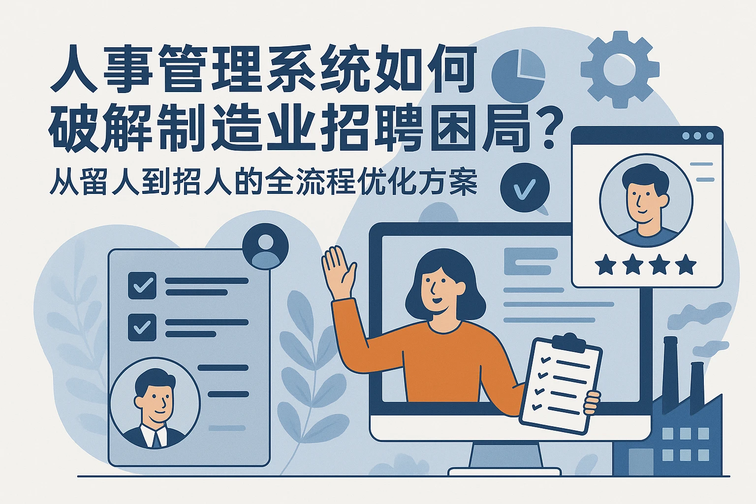 人事管理系统如何破解制造业招聘困局?从留人到招人的全流程优化方案