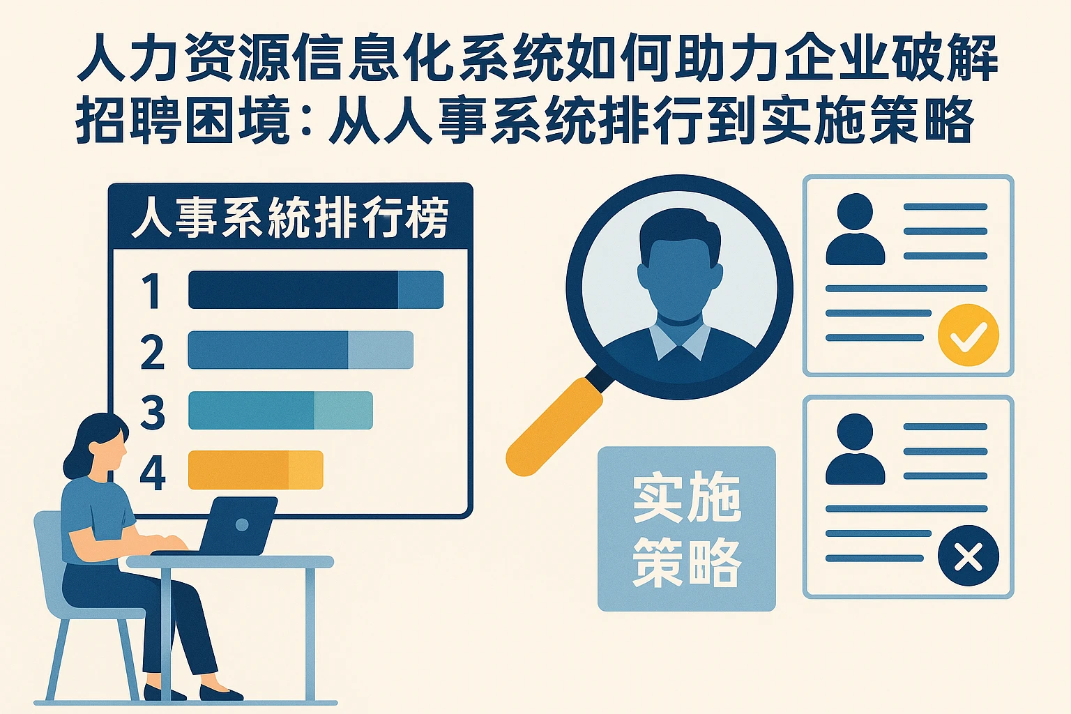 人力资源信息化系统如何助力企业破解招聘困境：从人事系统排行榜到实施策略