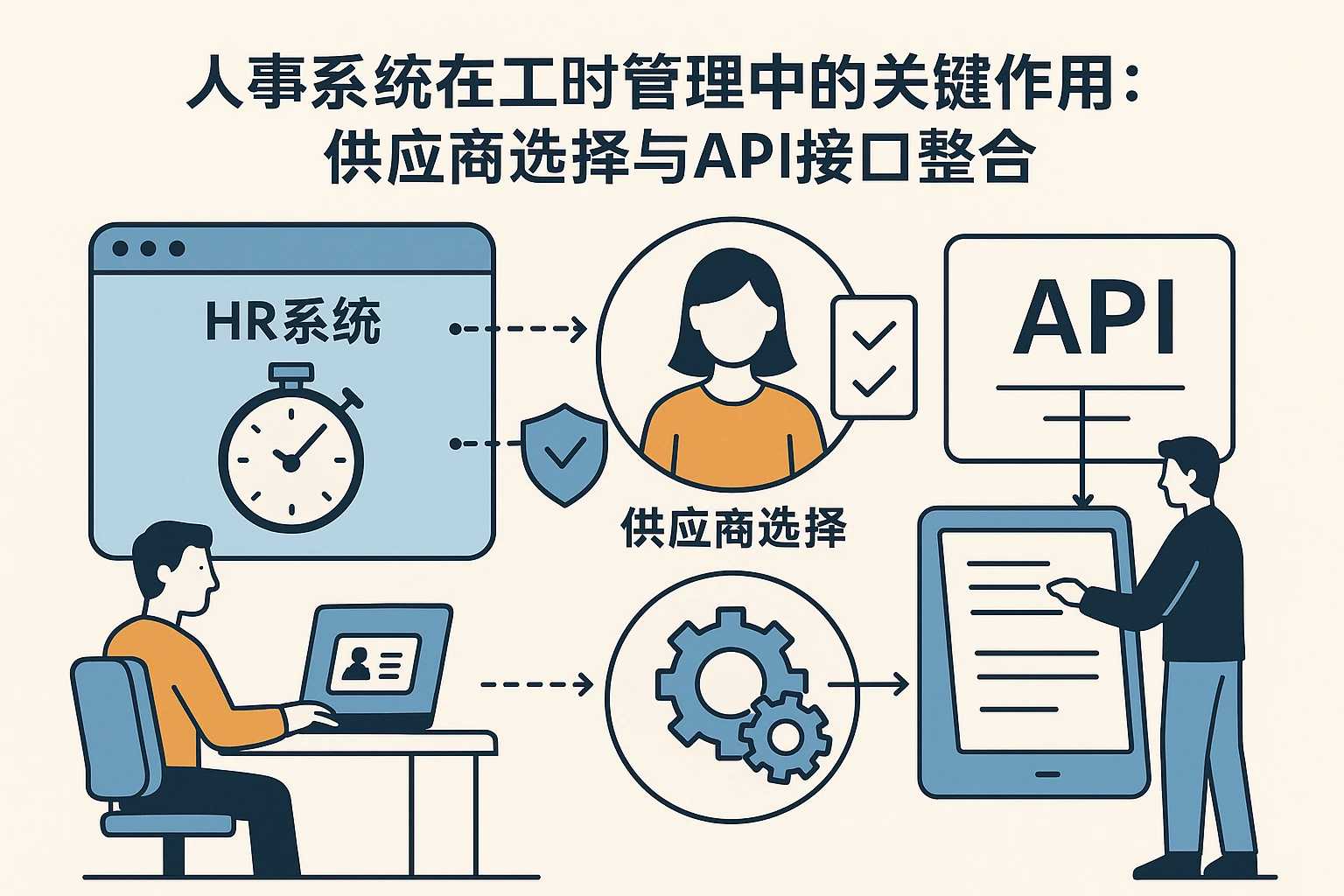 人事系统在工时管理中的关键作用：供应商选择与API接口整合