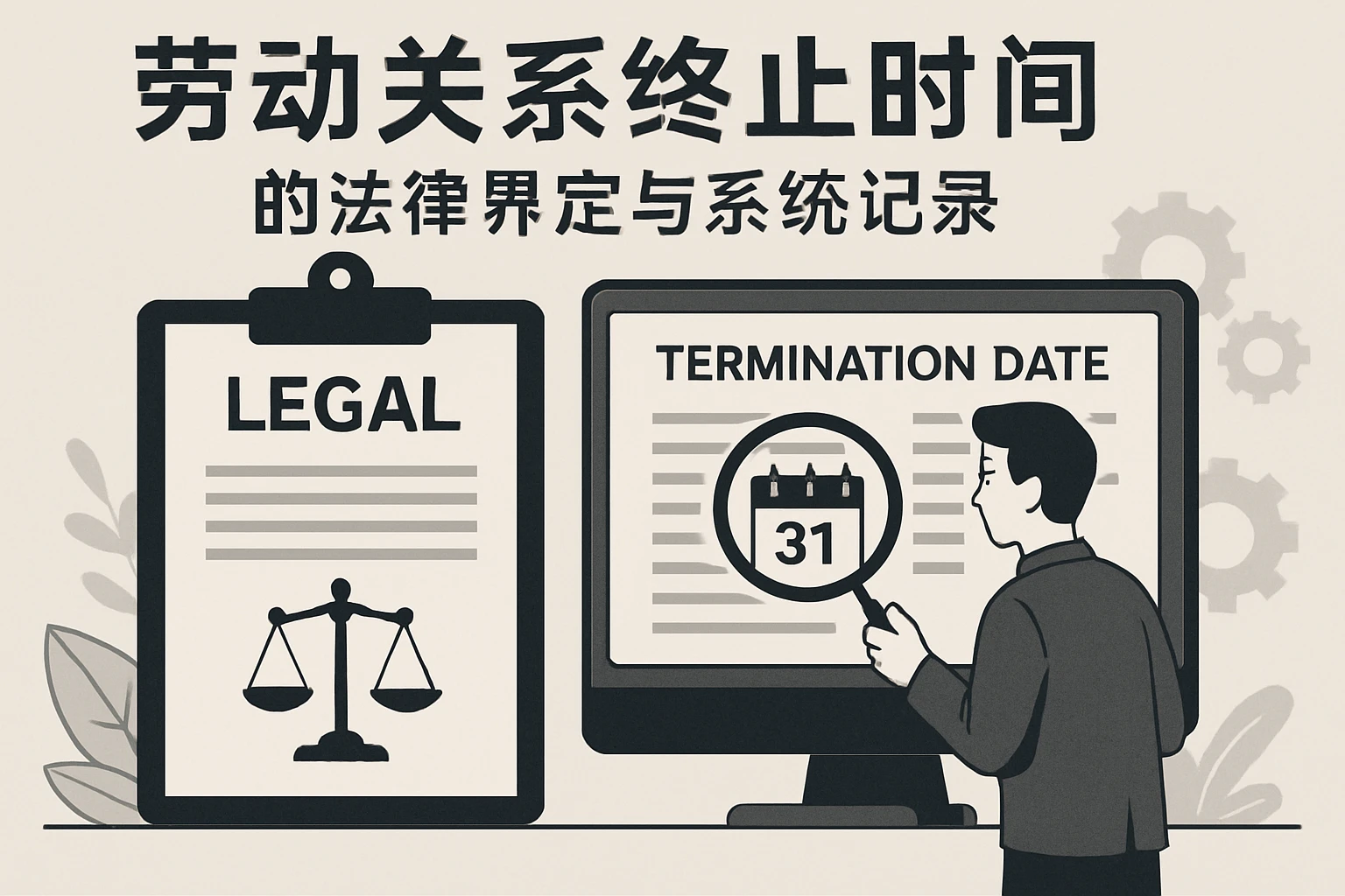 劳动关系终止时间的法律界定与系统记录