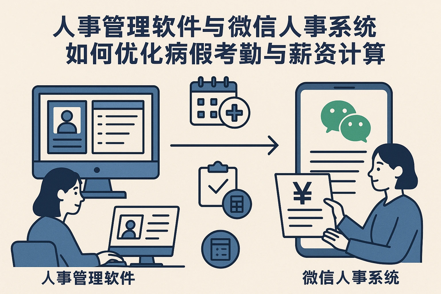 人事管理软件与微信人事系统如何优化病假考勤与薪资计算