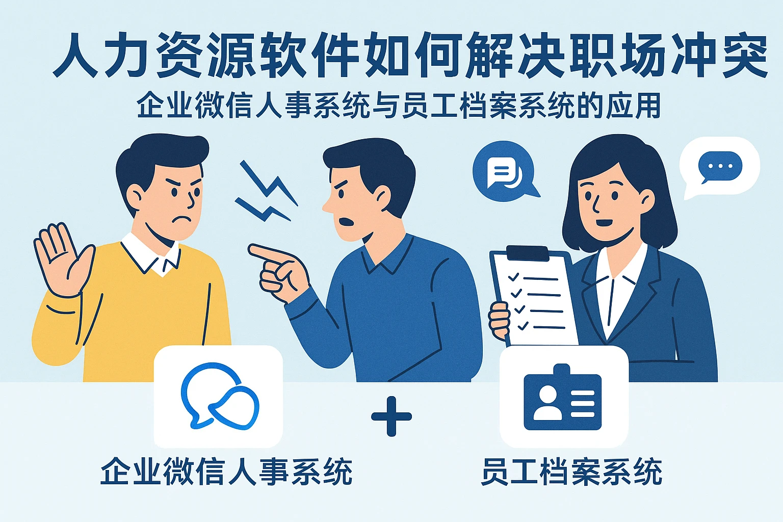 人力资源软件如何解决职场冲突:企业微信人事系统与员工档案系统的应用