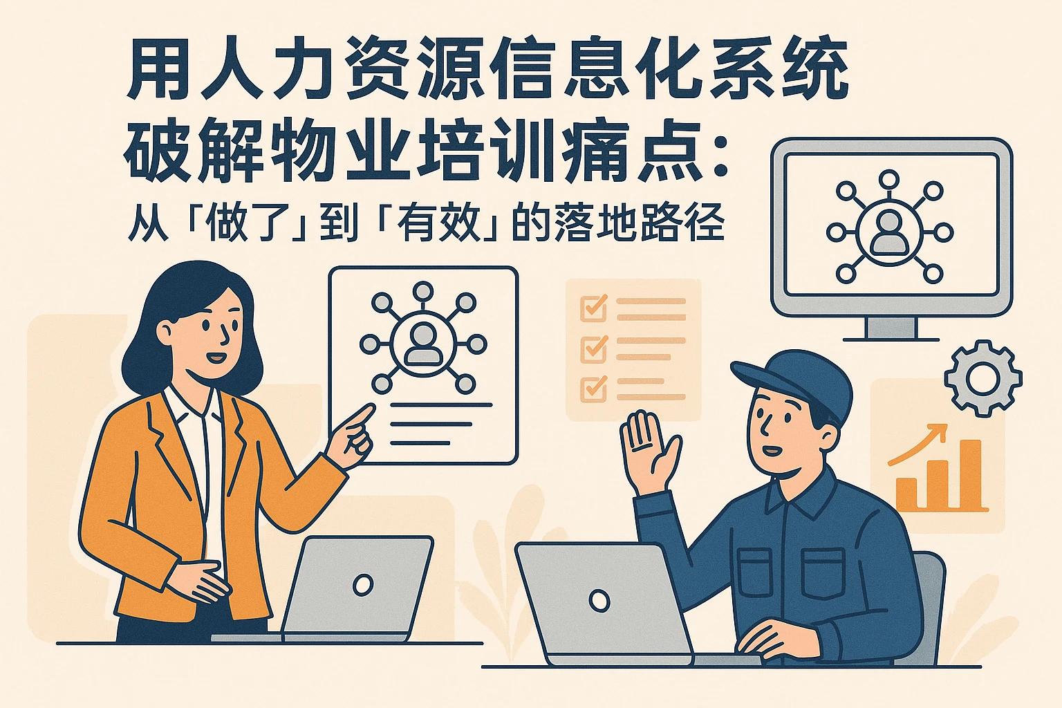用人力资源信息化系统破解物业培训痛点：从“做了”到“有效”的落地路径
