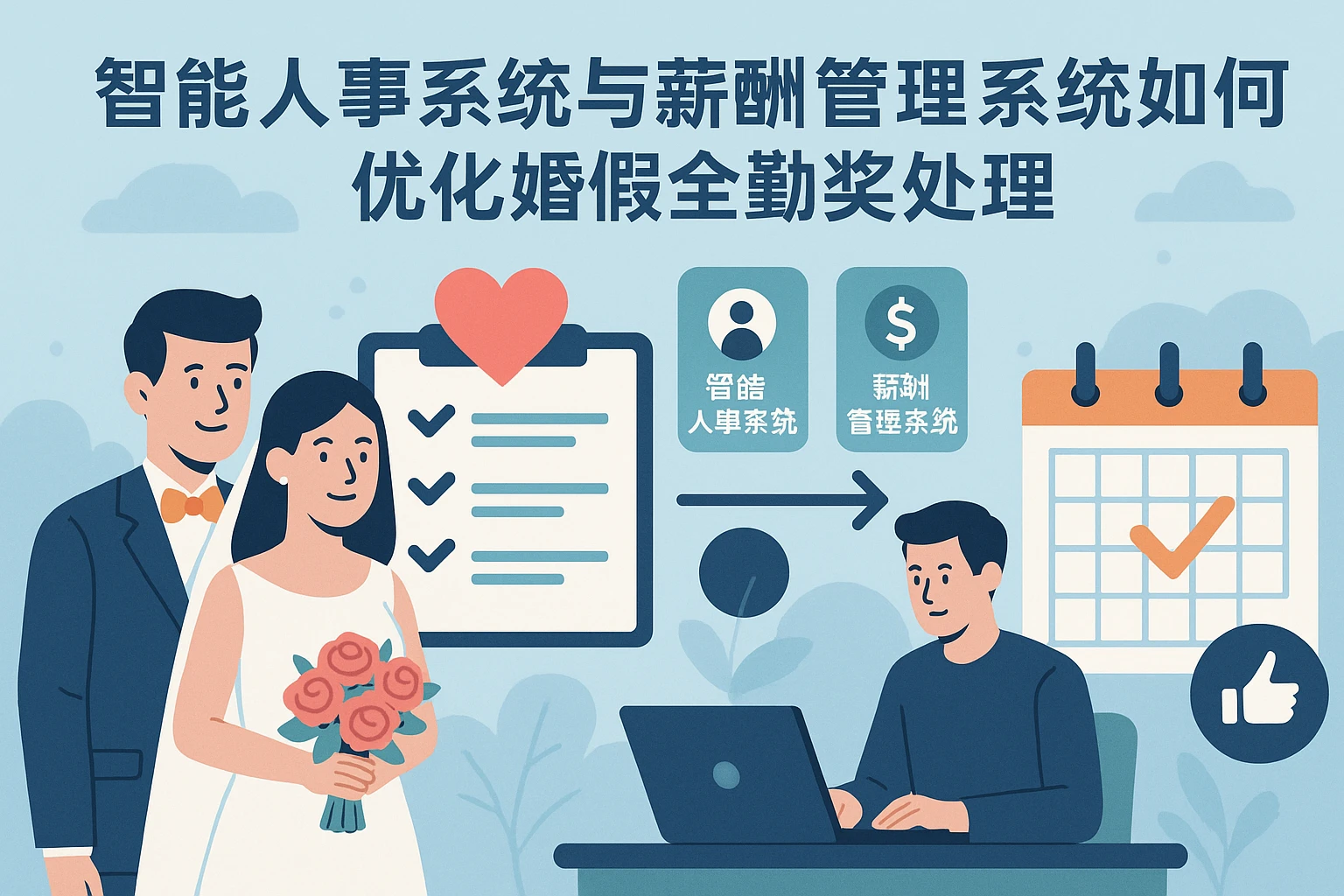 智能人事系统与薪酬管理系统如何优化婚假全勤奖处理