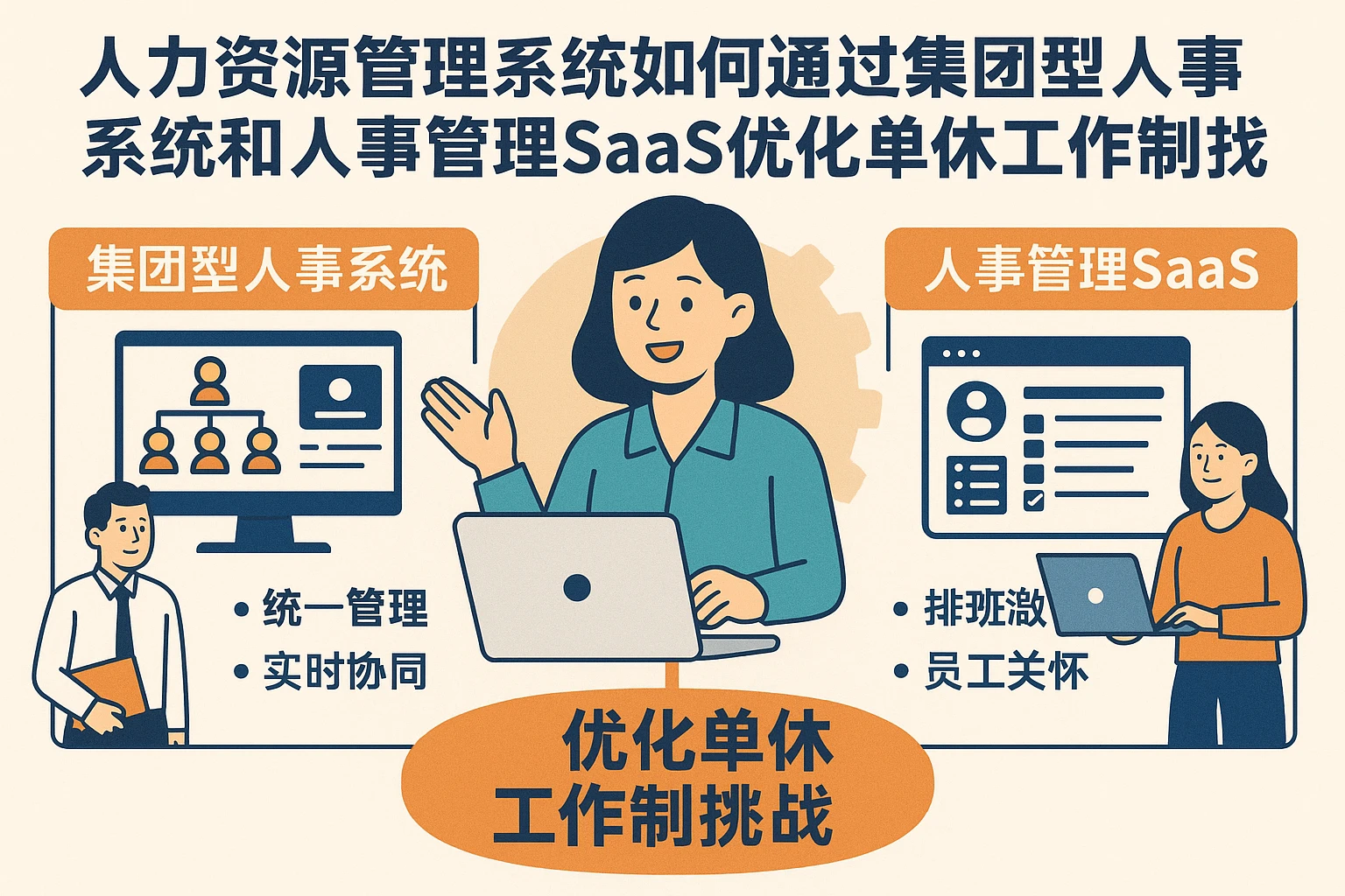 人力资源管理系统如何通过集团型人事系统和人事管理SaaS优化单休工作制挑战